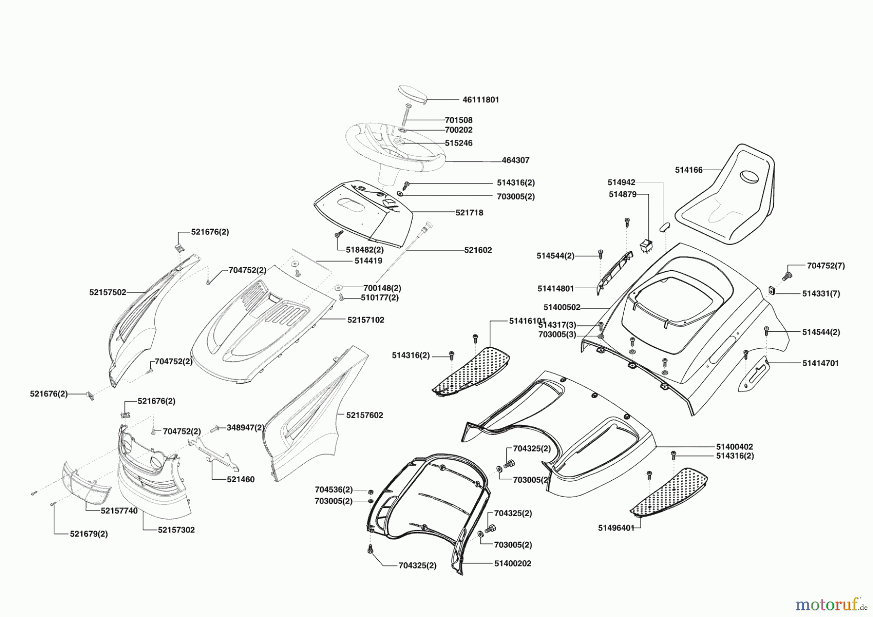 Powerline Gartentechnik Rasentraktor T16-102 HD Edition 01/2010 - 02/2011 Seite 1
