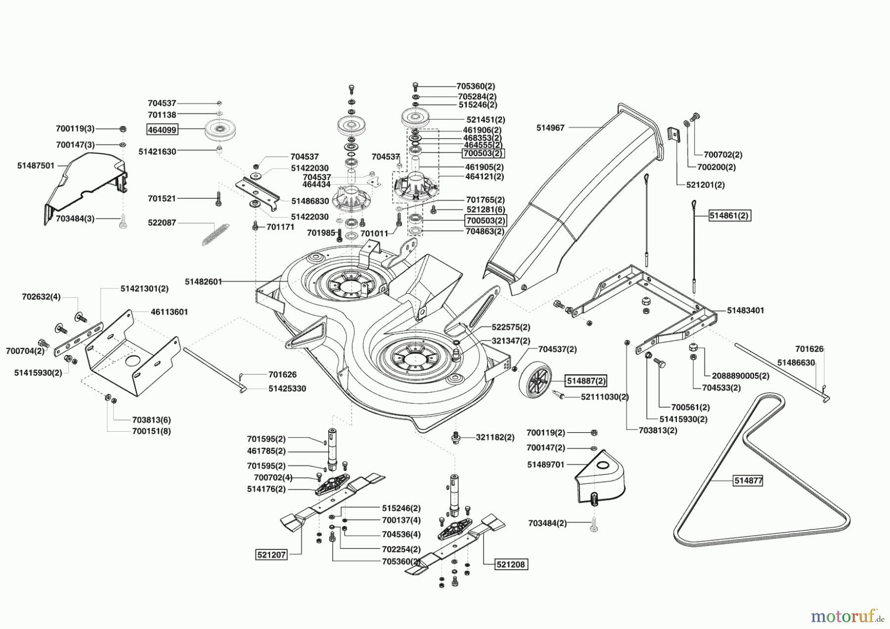Powerline Gartentechnik Rasentraktor T16-102 HD Edition Seite 5