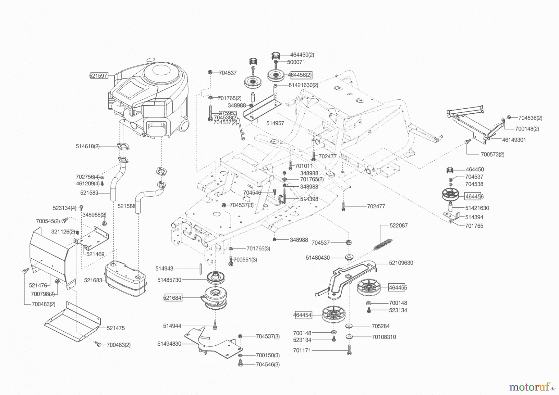 Powerline Gartentechnik Rasentraktor T 20-102 HD II Seite 4