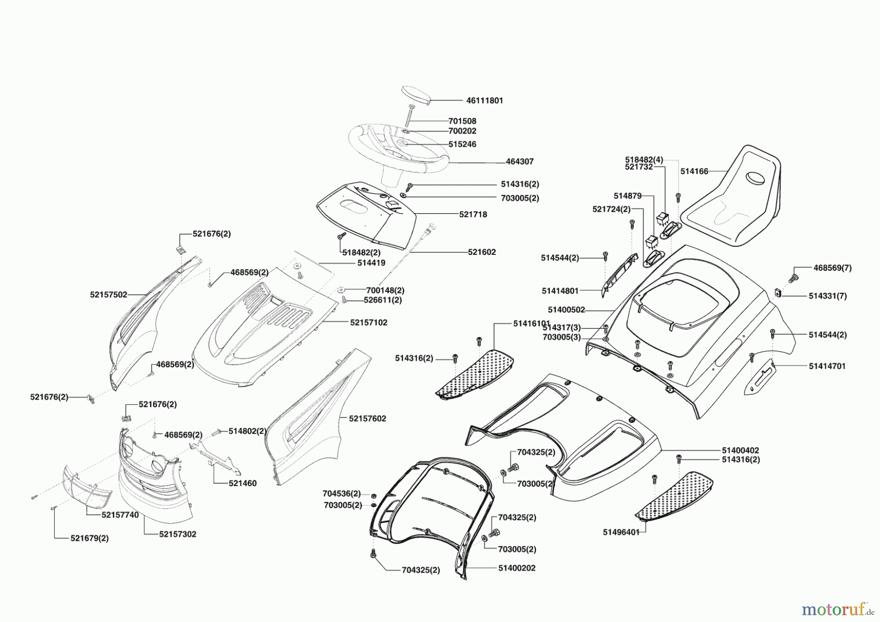  Powerline Gartentechnik Rasentraktor T 16-102 HDE Edition Seite 1