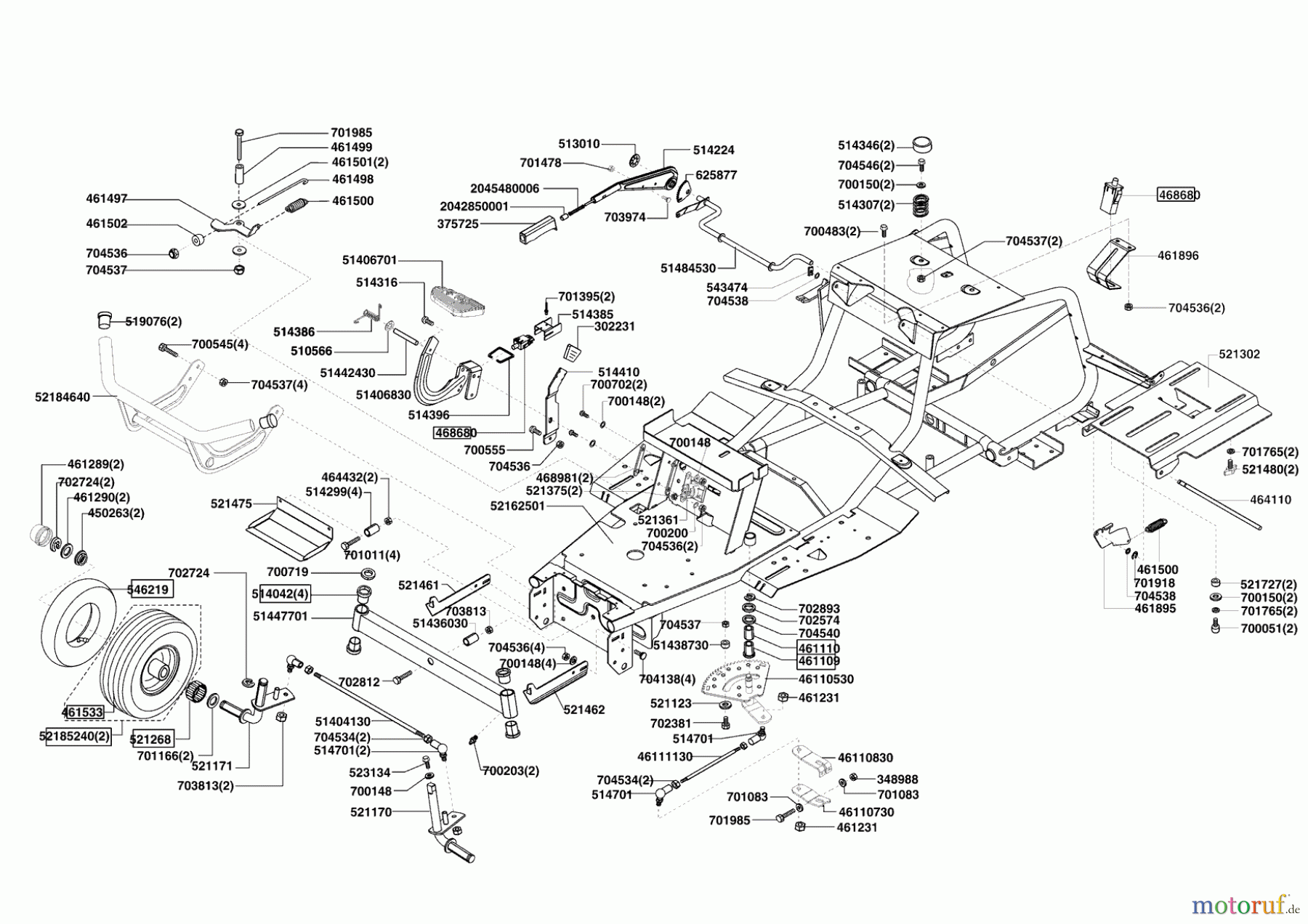 Powerline Gartentechnik Rasentraktor T 16-102 HDE Edition Seite 2