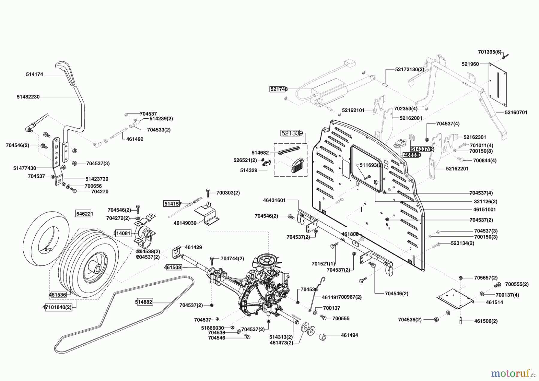  Powerline Gartentechnik Rasentraktor T 16-102 HDE Edition Seite 3
