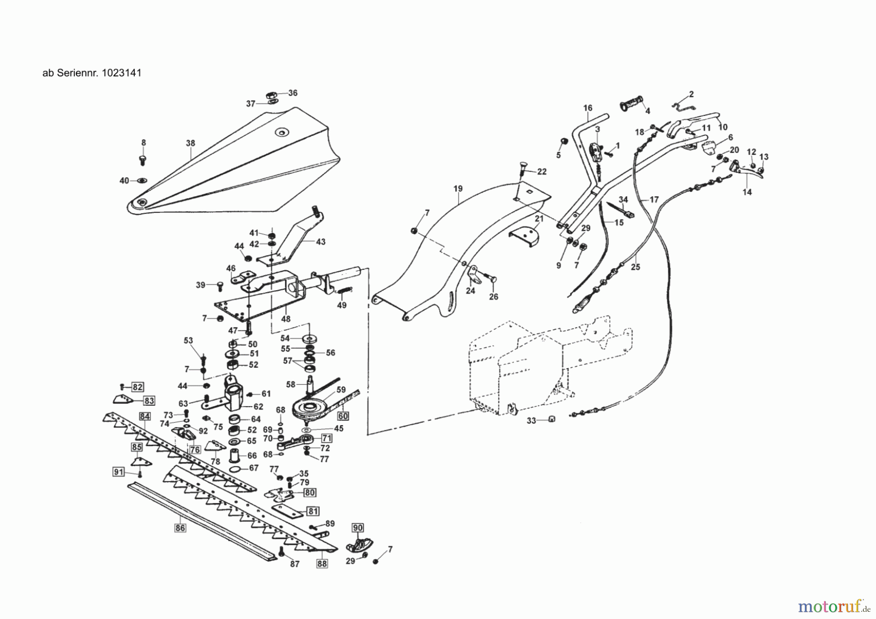 AL-KO Gartentechnik Balkenmäher BM 870/II ab 01/2011 Seite 1