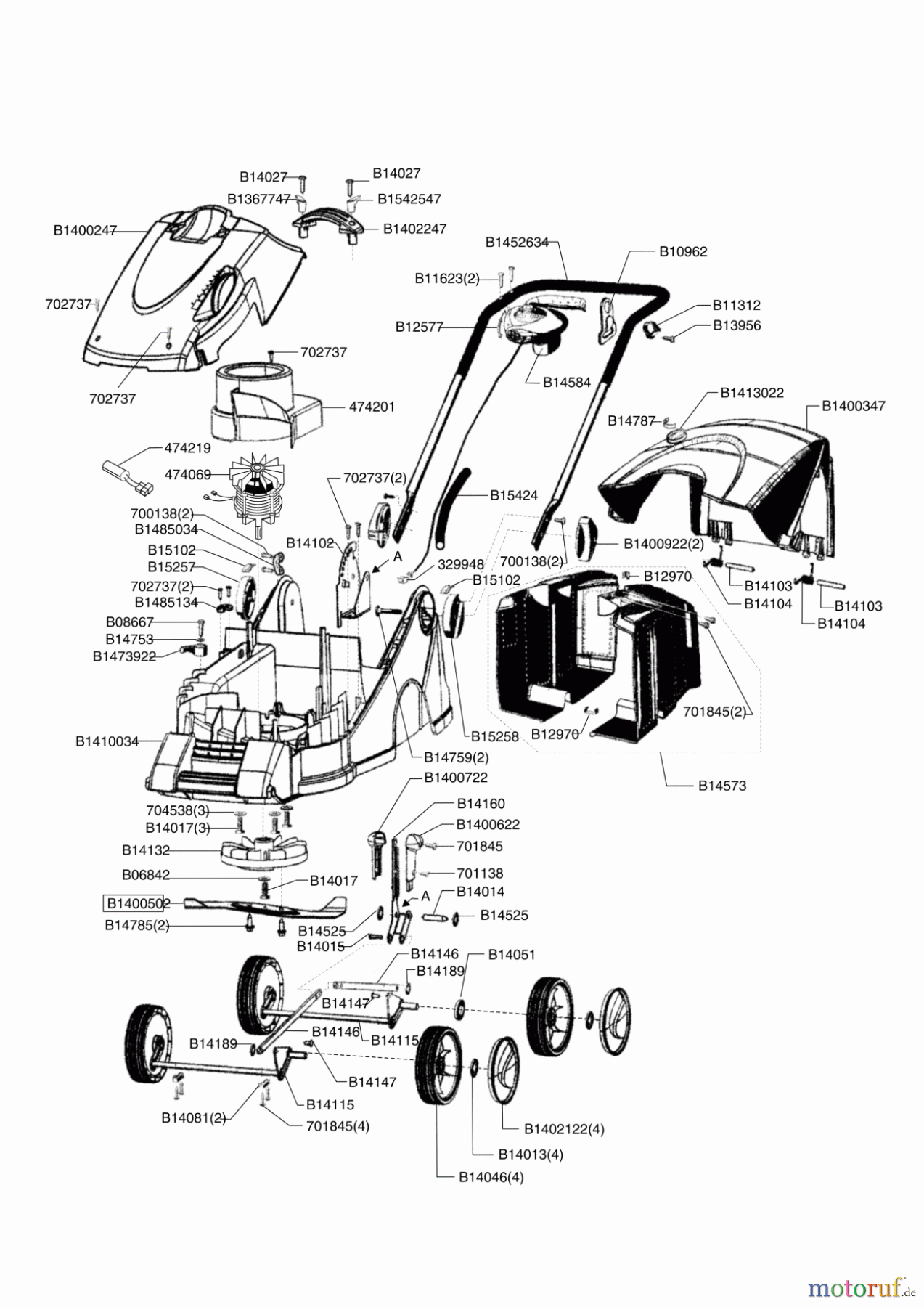 Brill Elektrorasenmäher EVOLUTION 33 EM Seite 1