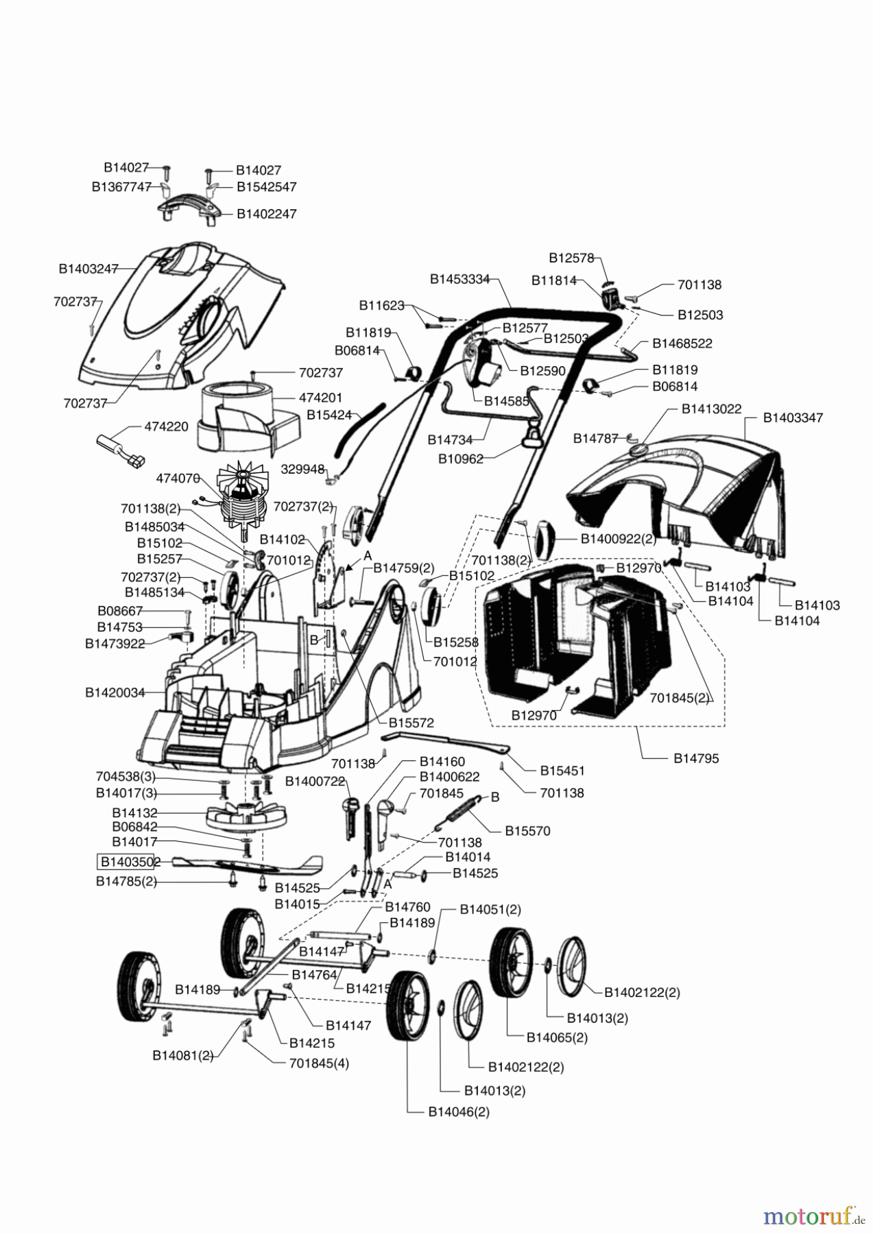 Brill Elektrorasenmäher EVOLUTION 36 EM Seite 1