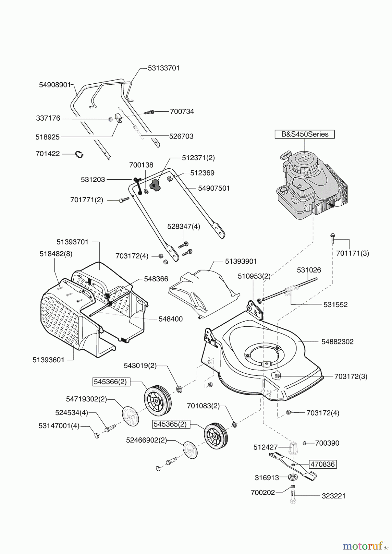 GardensBest Gartentechnik Benzinrasenmäher 46 B ab 02/2011 Seite 1
