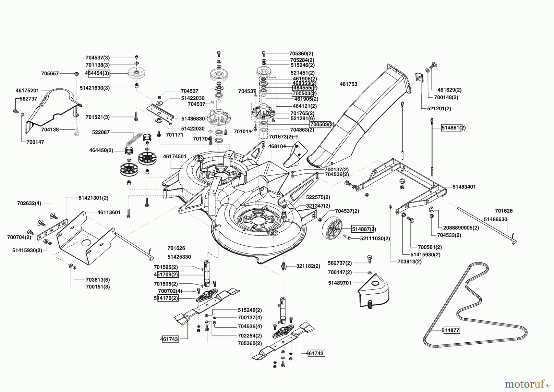  Powerline Gartentechnik Rasentraktor T 15-92 HD ab 02/2011 Seite 5