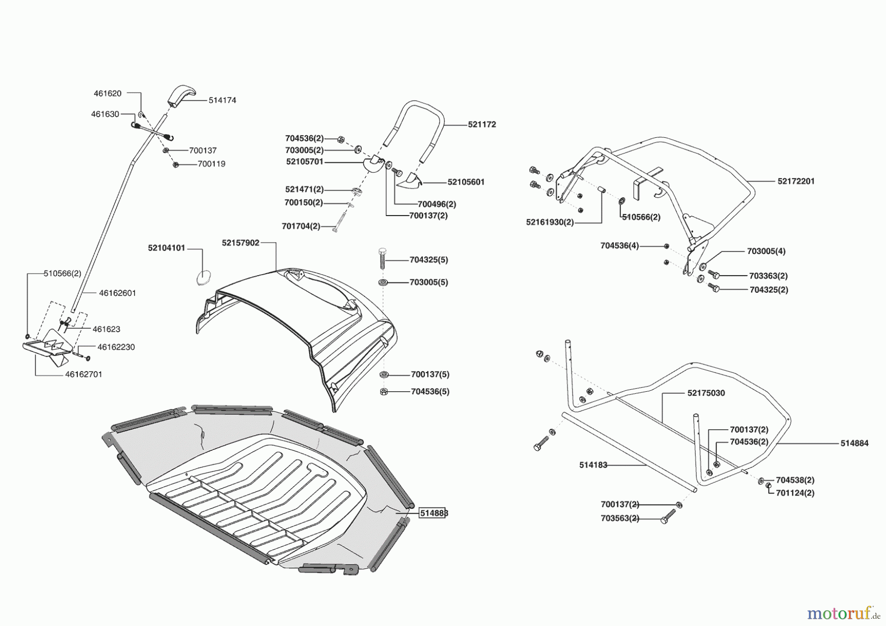 Powerline Gartentechnik Rasentraktor T 20-102 HDE ab 02/2011 Seite 7