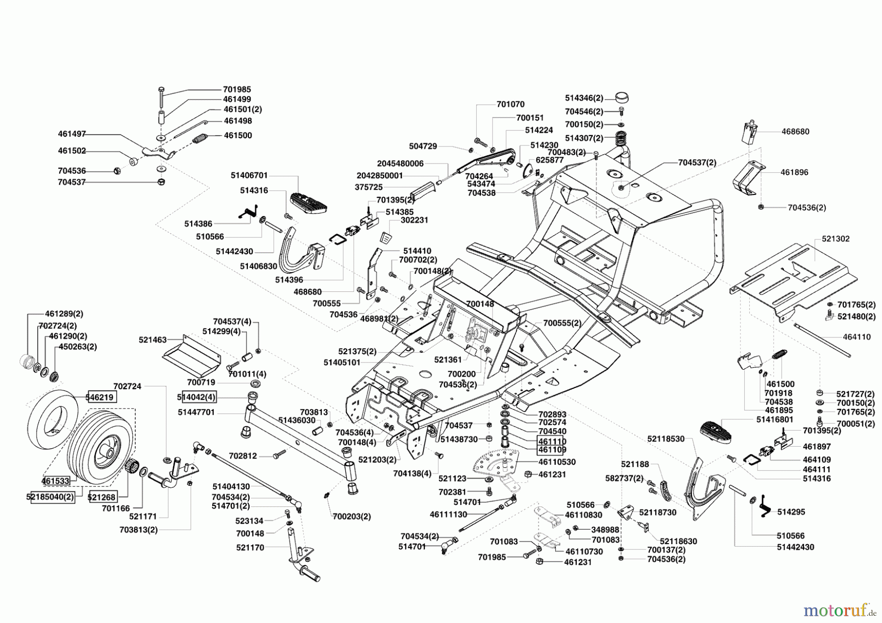 AL-KO Gartentechnik Rasentraktor CLASSIC T 850 S  02/2011 - 07/2012 Seite 2