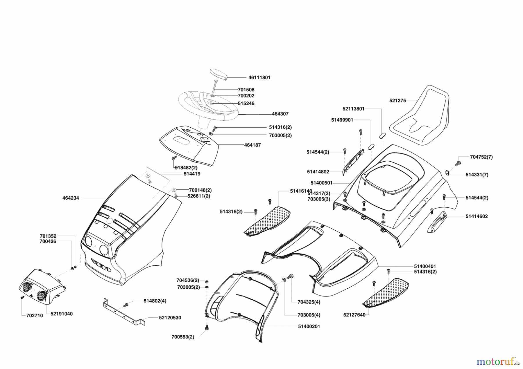 AL-KO Gartentechnik Rasentraktor Comfort T750 ab 02/2011 Seite 1