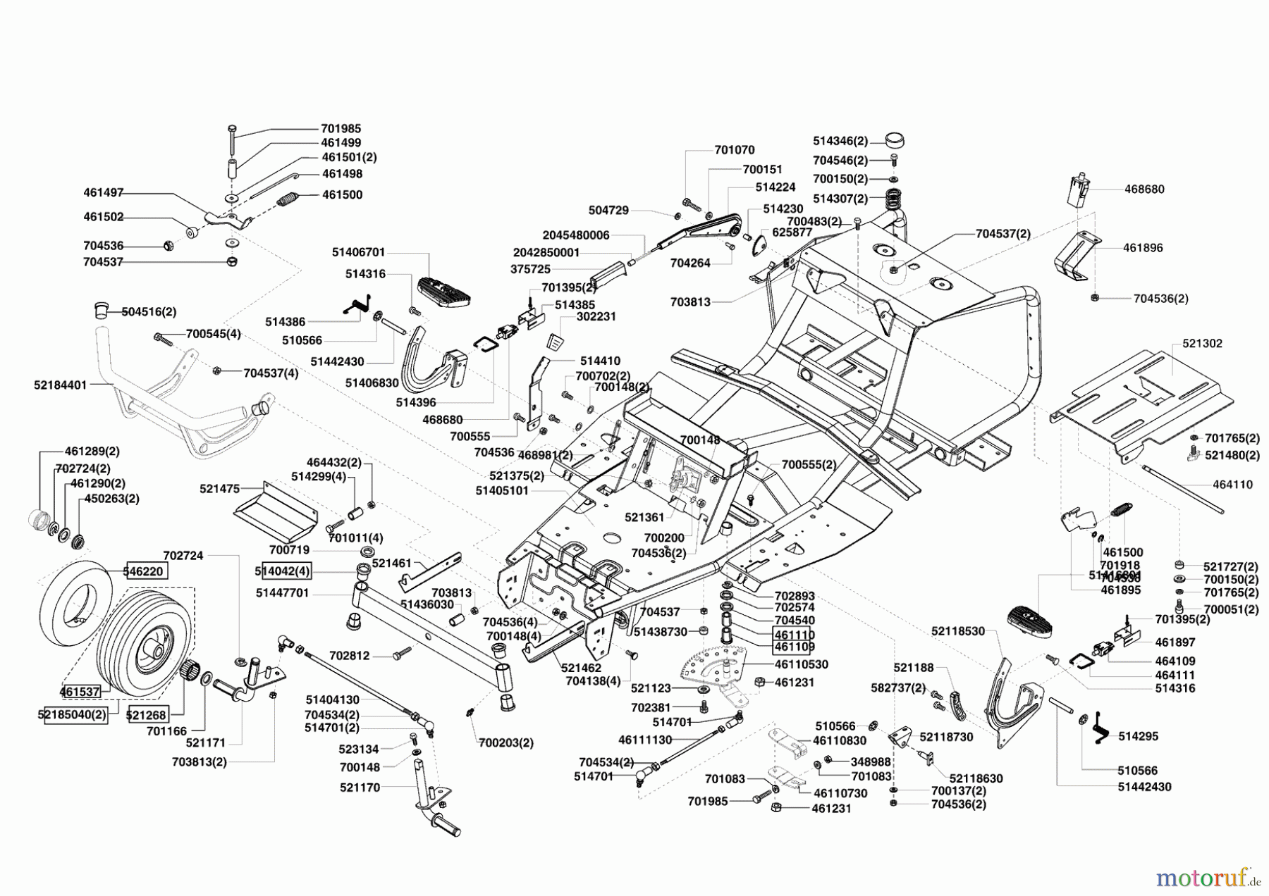  AL-KO Gartentechnik Rasentraktor T 13-82 SA Marina  02/2011 - 07/2012 Seite 2