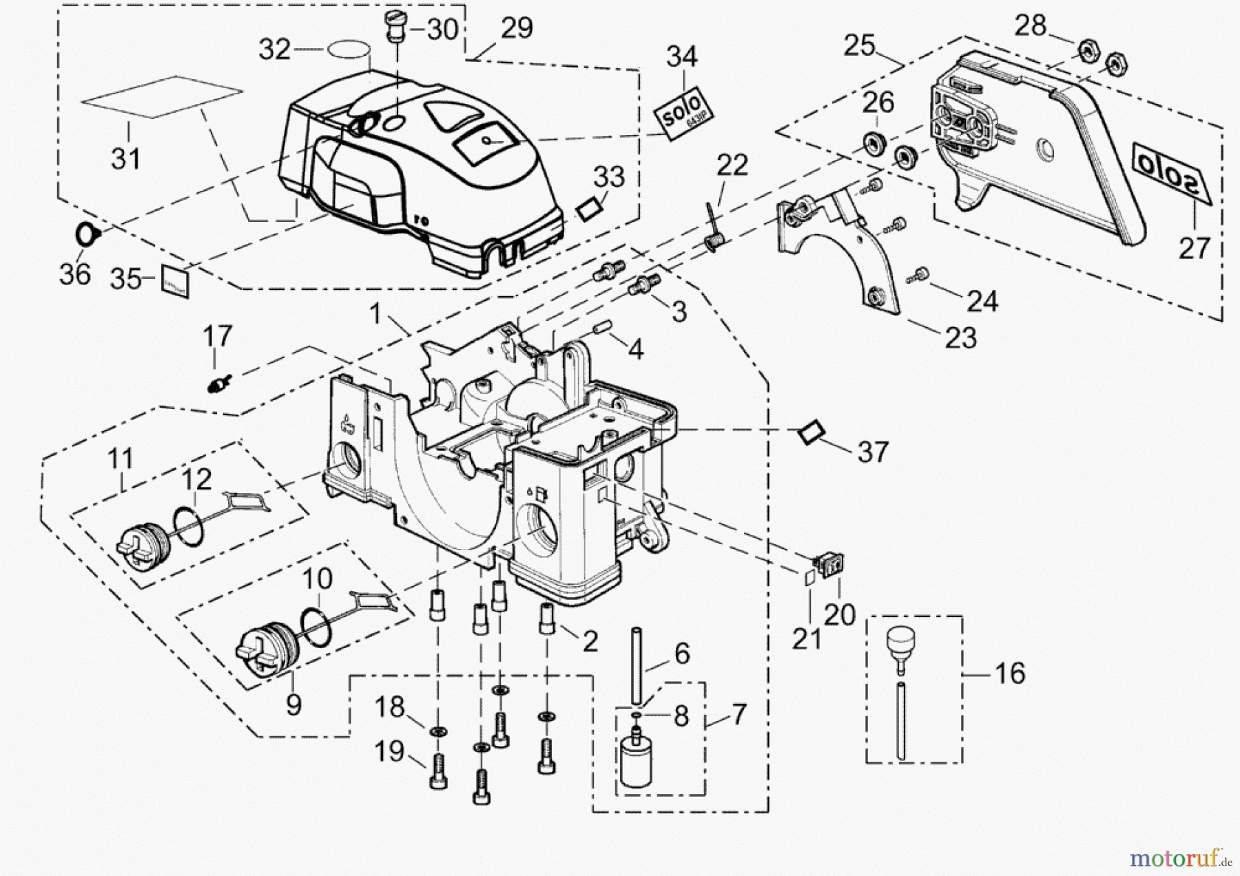 Solo by AL-KO Gartentechnik Kettensägen 643 IP S.Nr. 13001->; 022011 Druck 9 643 704 ab 02/2011 [SN: S.Nr. 13001->; 022011 Druck 9 643 704] Seite 5