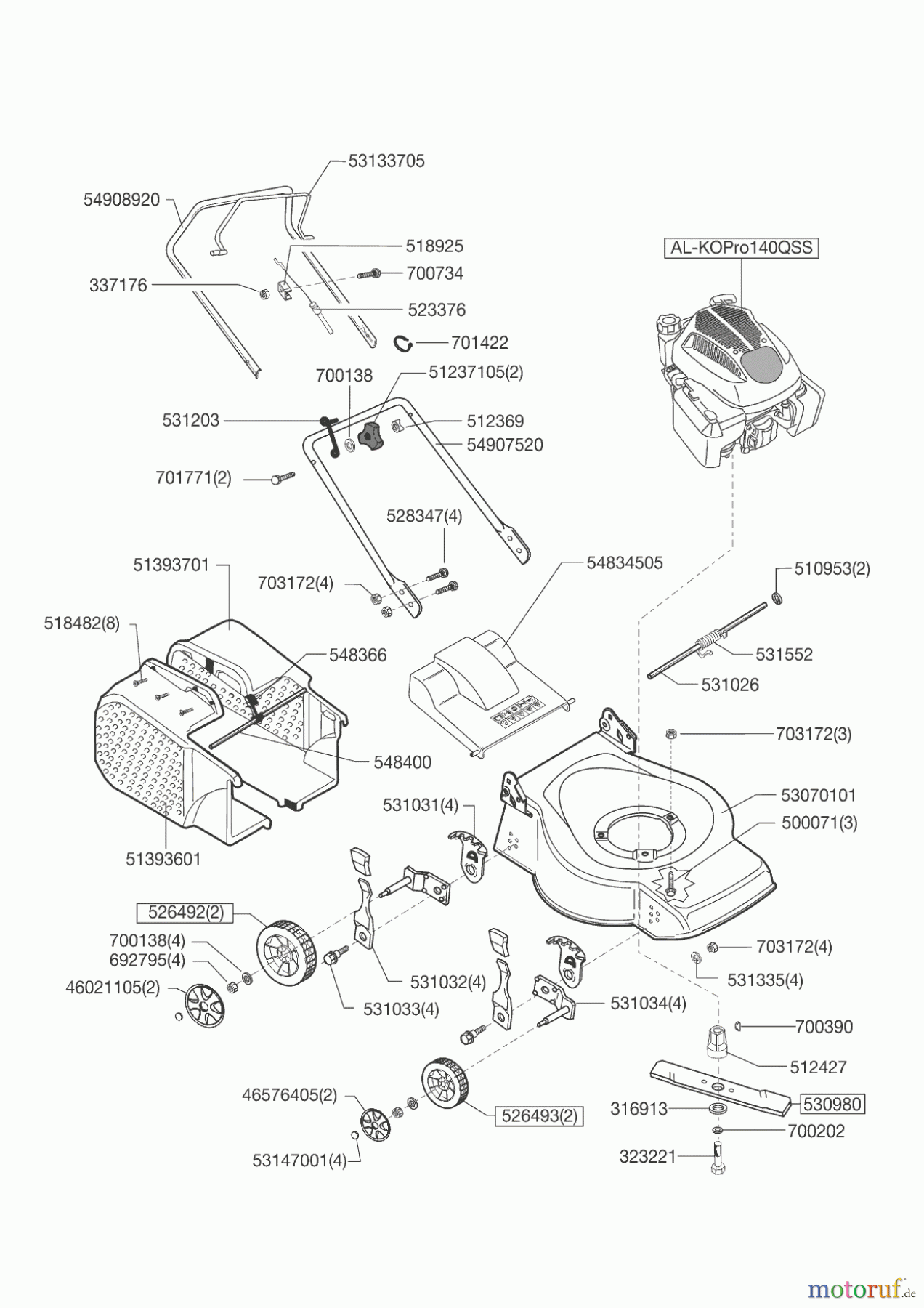  Greenstyler Gartentechnik Benzinrasenmäher AUTO POWER 40 B  03/2011 Seite 1