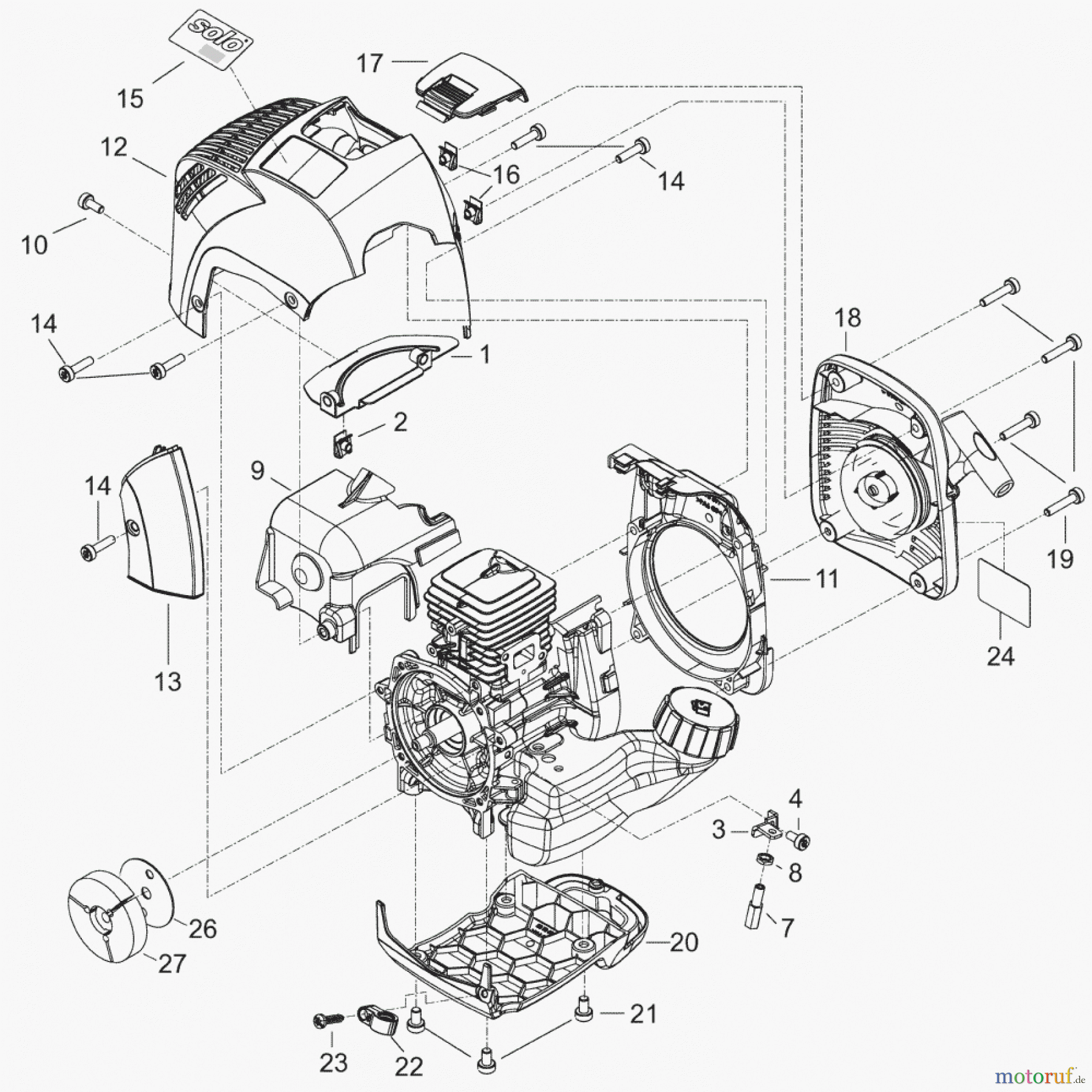  Solo by AL-KO Gartentechnik Motorsensen 109B S.Nr. 6613->; 052011 Druck 9 109 751 ab 05/2011 [SN: S.Nr. 6613->; 052011 Druck 9 109 751] Seite 5
