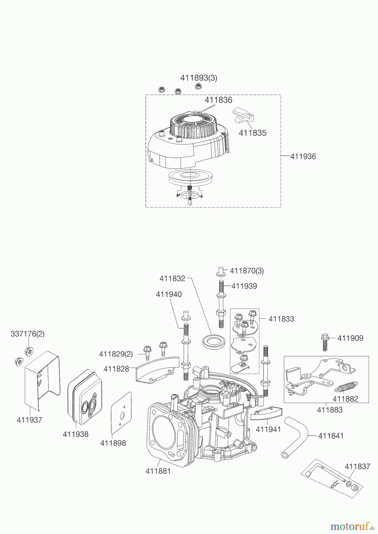  AL-KO Gartentechnik Benzinmotoren MOTOR OHV 140 (MH) Seite 1