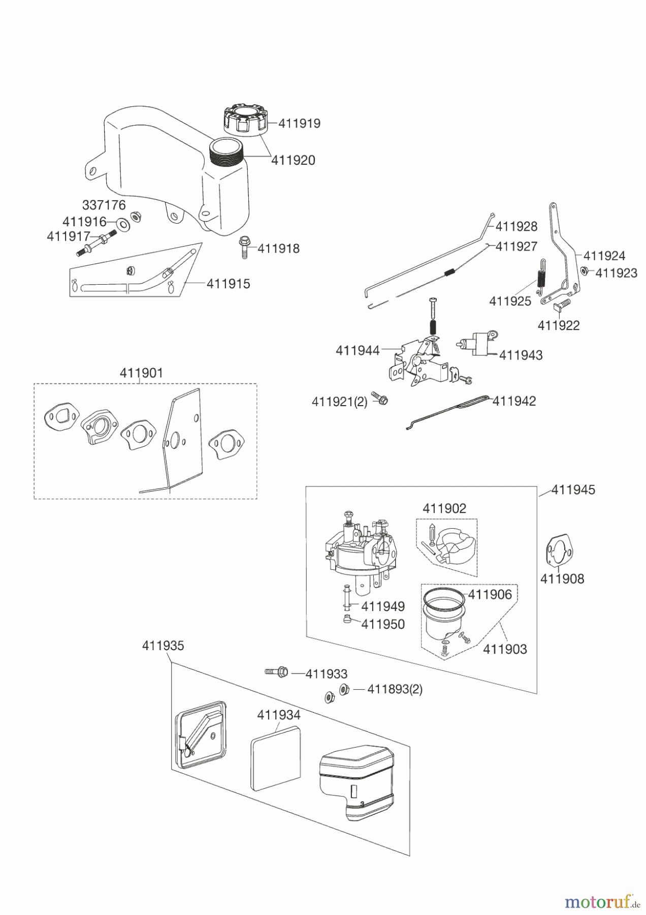AL-KO Gartentechnik Benzinmotoren MOTOR OHV 140 (MH) Seite 3