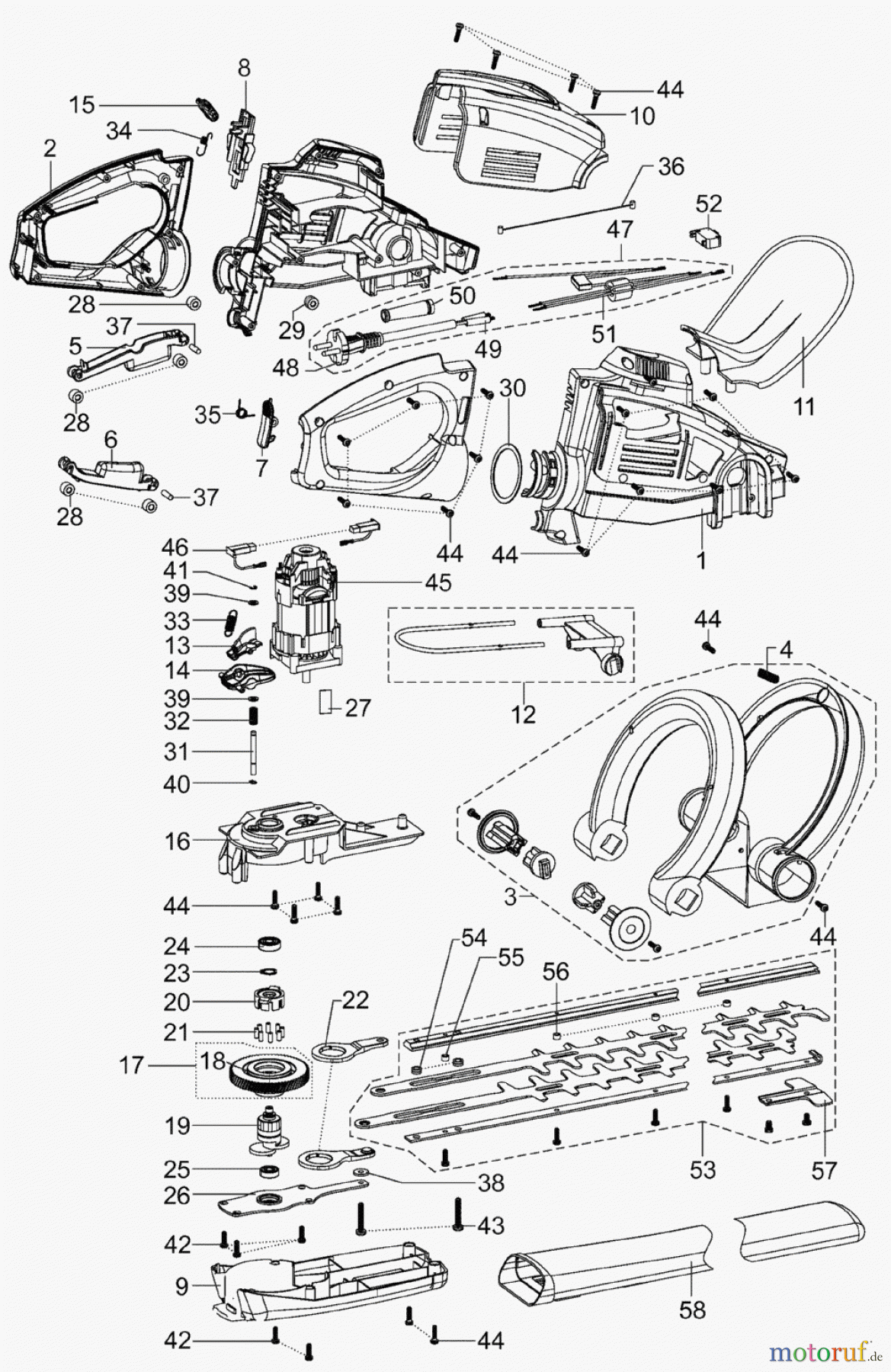  Solo by AL-KO Gartentechnik Heckenschere 166 ET 072011 Druck 9 166 701 07/2011 [SN: ET 072011 Druck 9 166 701] - 08/2012 [SN: ET 082012 Druck 9 166 702] Seite 1