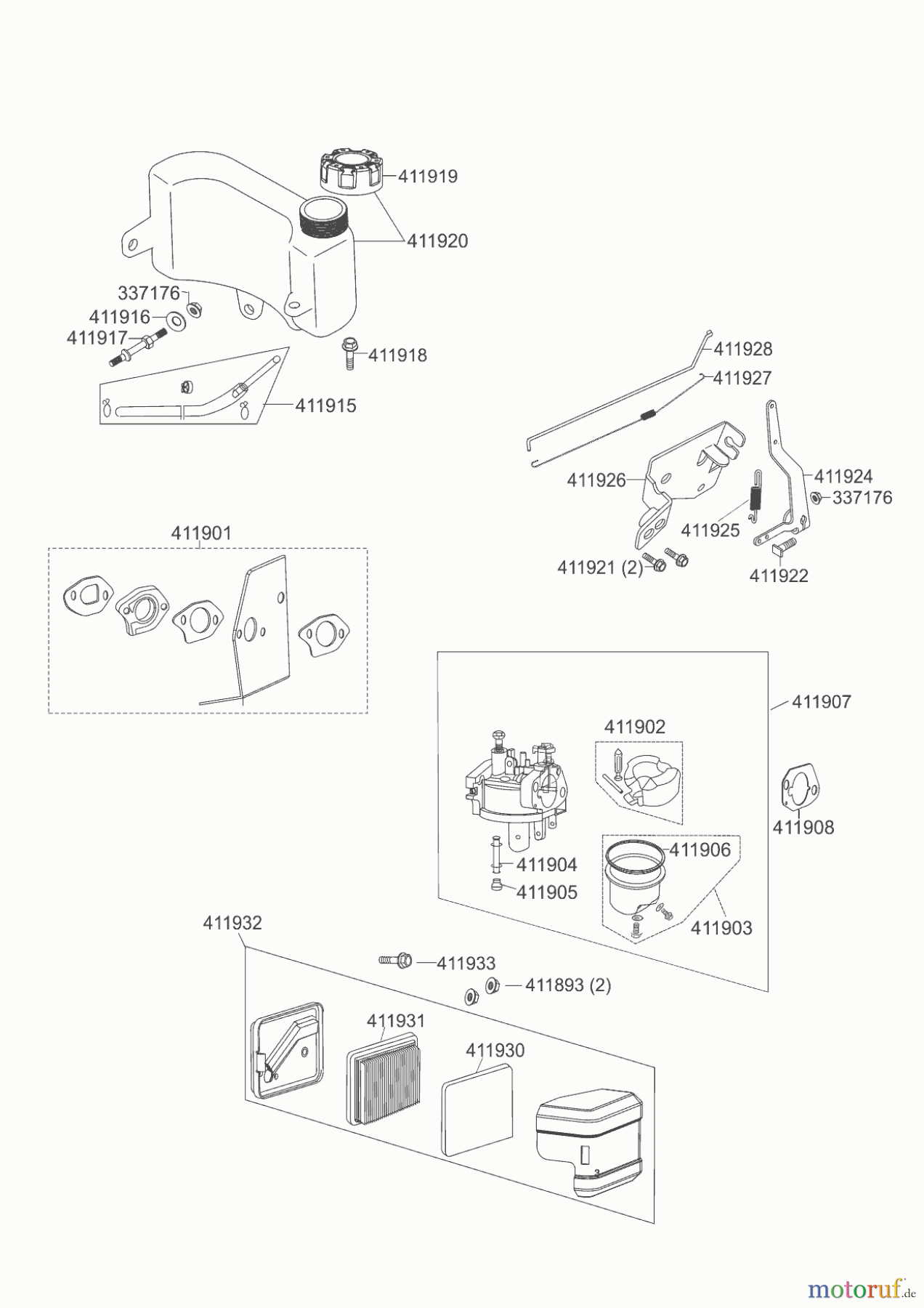 AL-KO Gartentechnik Benzinmotoren BENZIN MOTOR LC1 P65 FA 5 PS R3 Seite 3