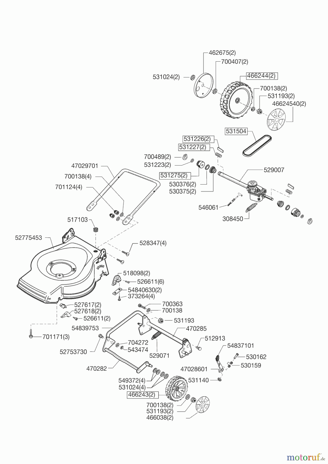 GARDENLINE Gartentechnik Benzinrasenmäher GLR 3 Seite 2
