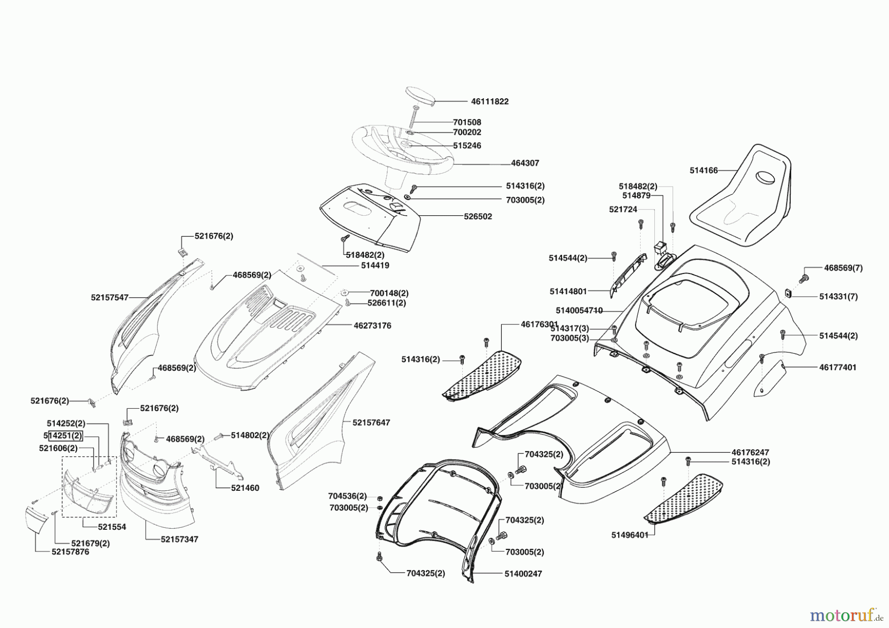  Brill Gartentechnik Rasentraktor Crossover 102-18 H  ab 12/2011 Seite 1