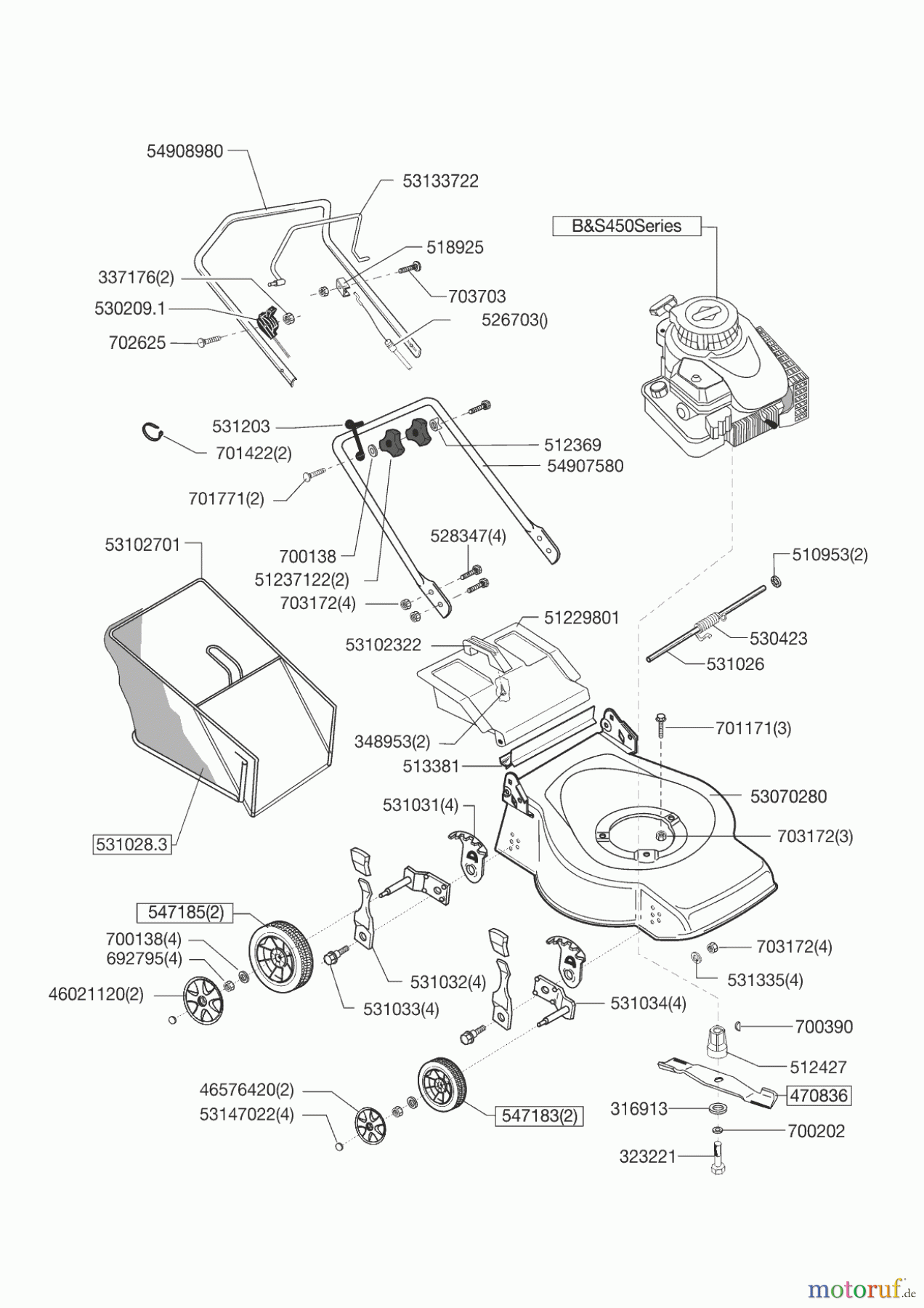 AL-KO Gartentechnik Benzinrasenmäher VALGARDEN SIXT 461 B4 12/2011 - 12/2014 Seite 1