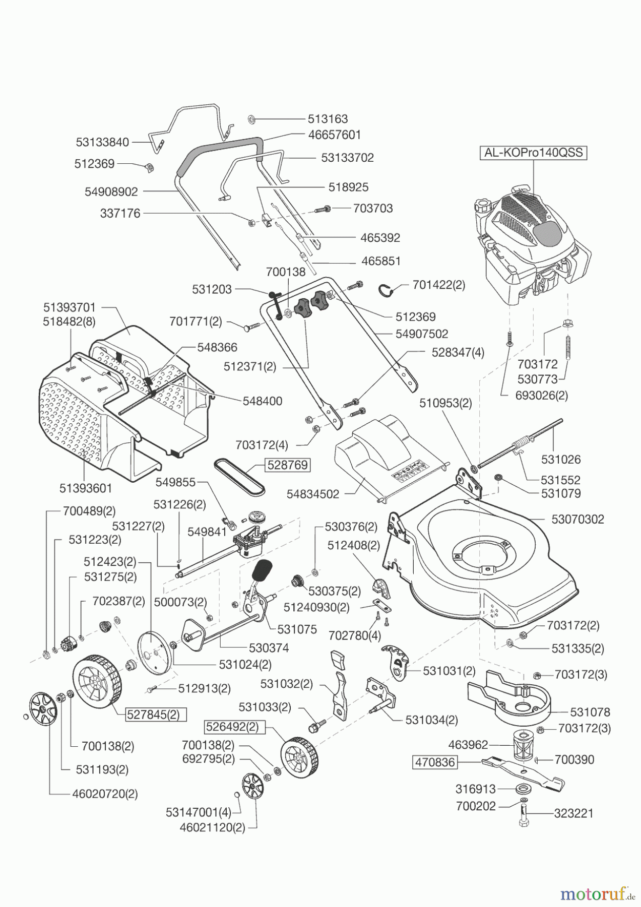 AL-KO Gartentechnik Benzinrasenmäher Selection OHV 46 BR 02/2012 - 04/2012 Seite 1