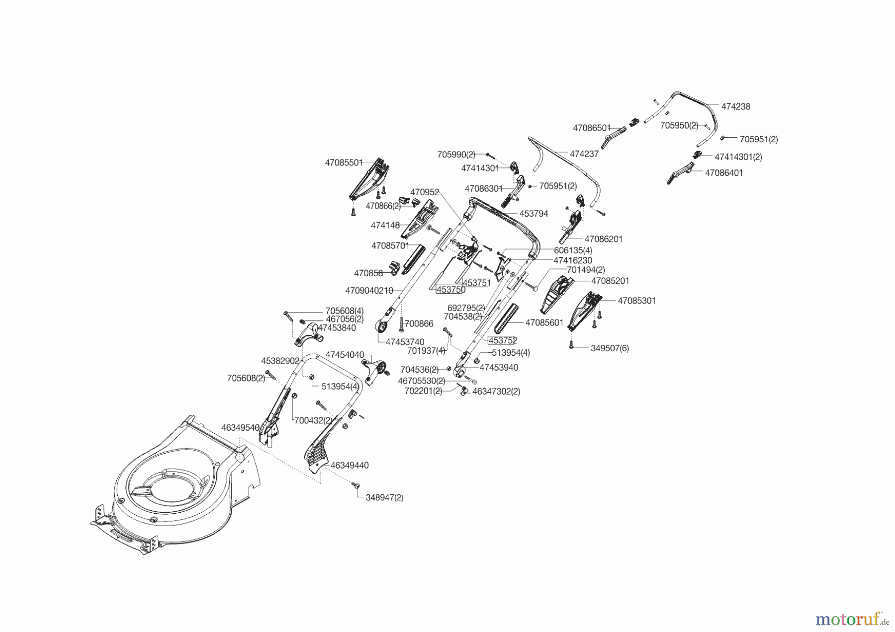 Powerline Gartentechnik Benzinrasenmäher 5200 BR-V ab 03/2012 Seite 2