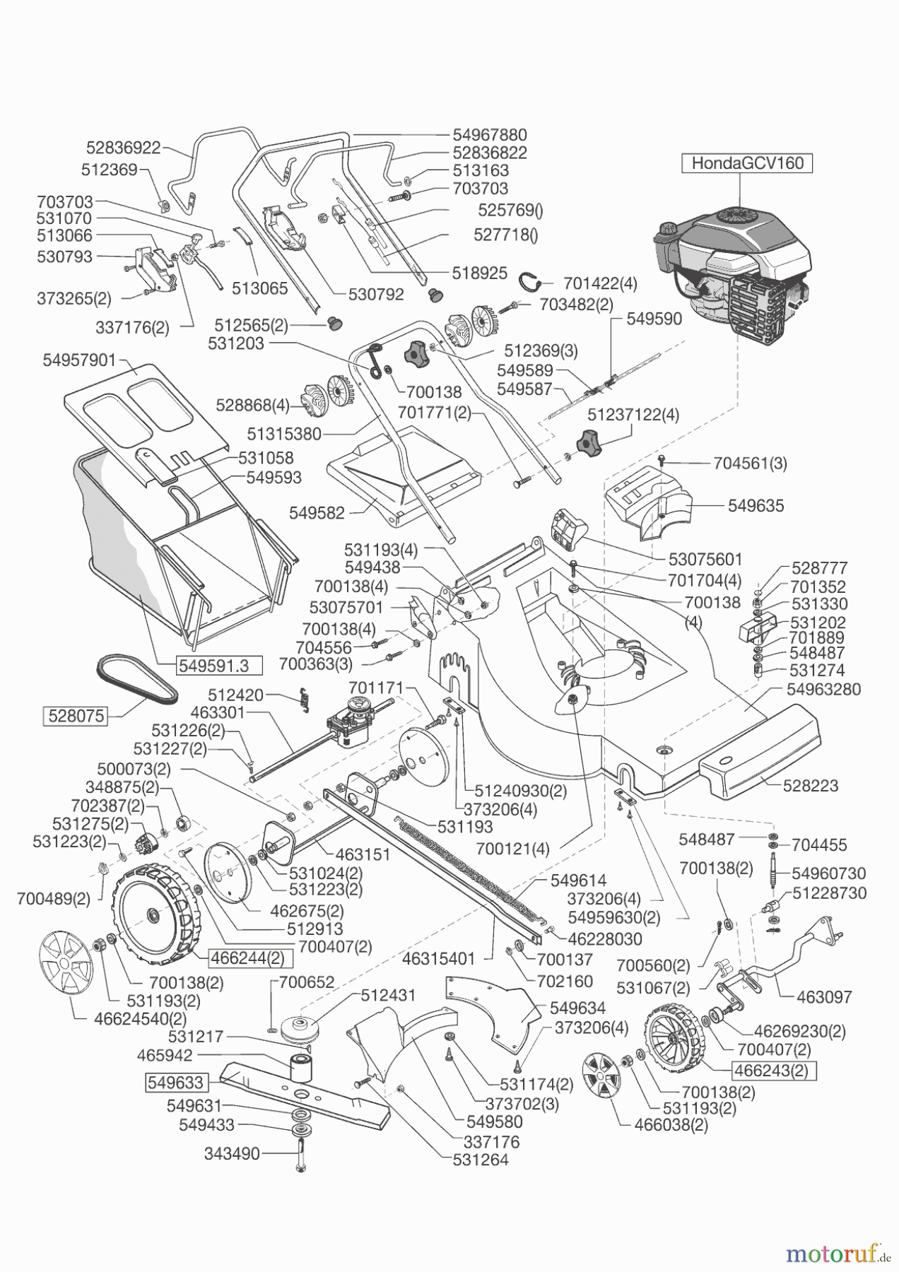  AL-KO Gartentechnik Benzinrasenmäher VALGARDEN MAXI 532   03/2012 - 12/2014 Seite 1