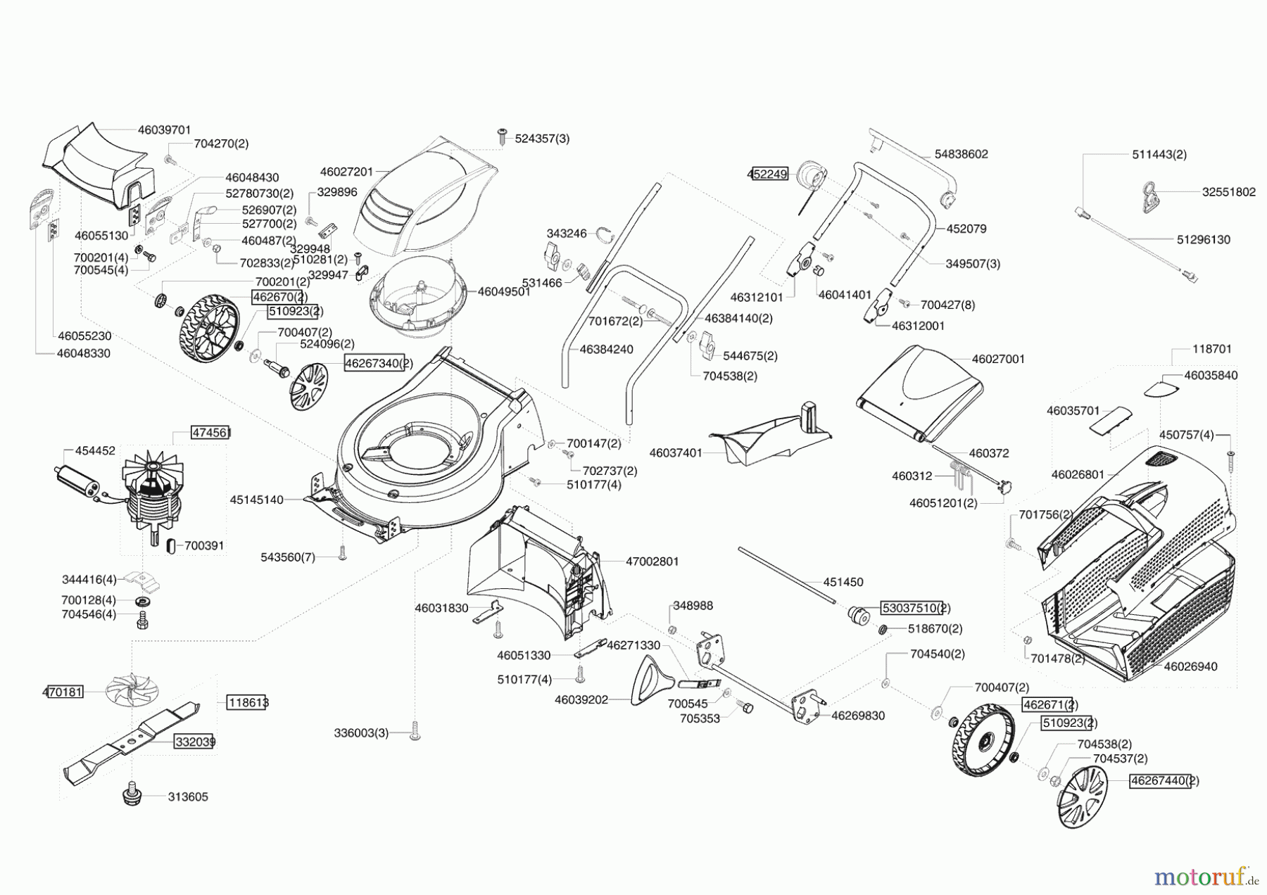Ginge Gartentechnik Elektrorasenmäher SILVER 470 E ab 04/2012 Seite 1