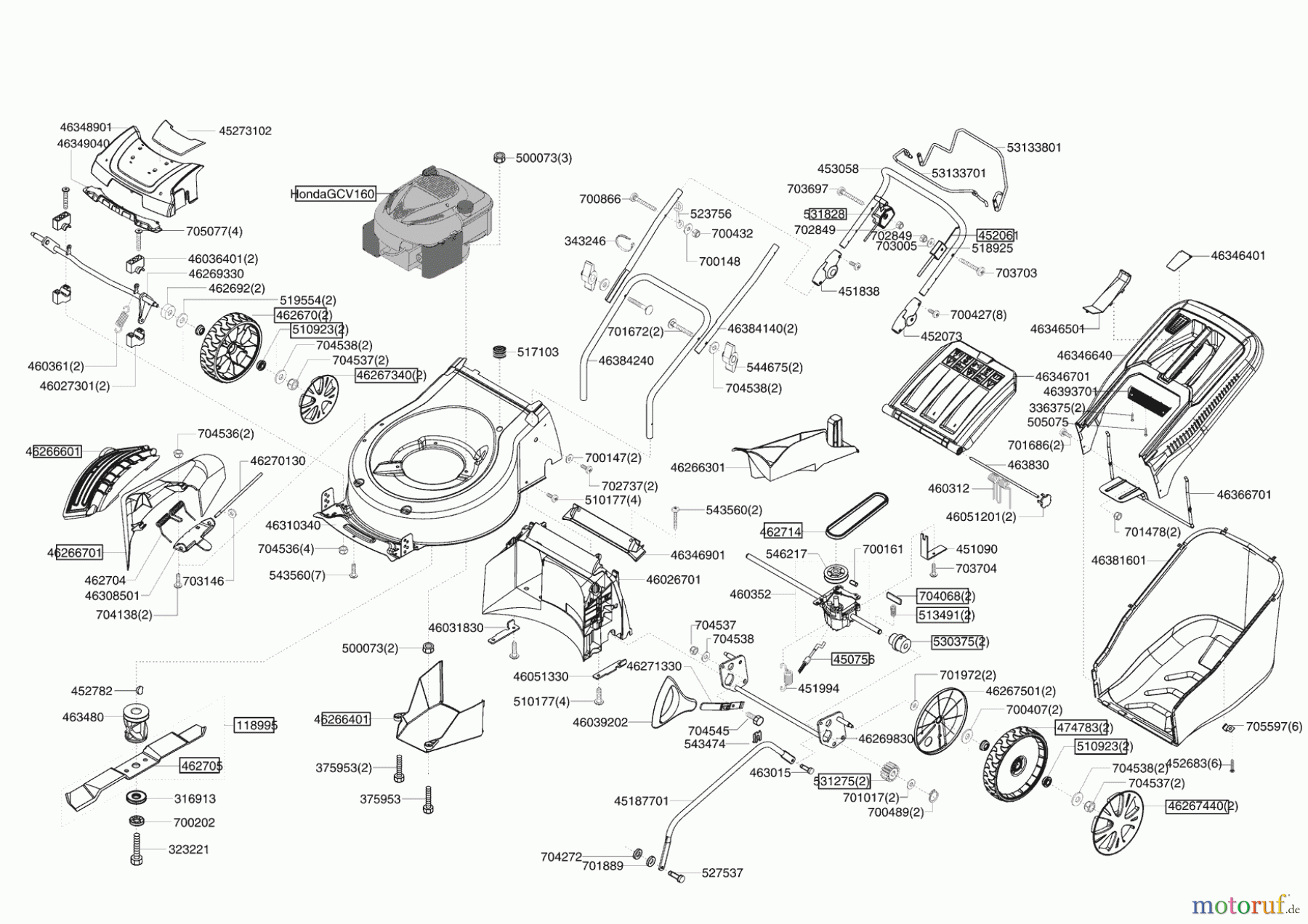  AL-KO Gartentechnik Benzinrasenmäher EASY-MOW 5210 HW  ab 06/2012 Seite 1