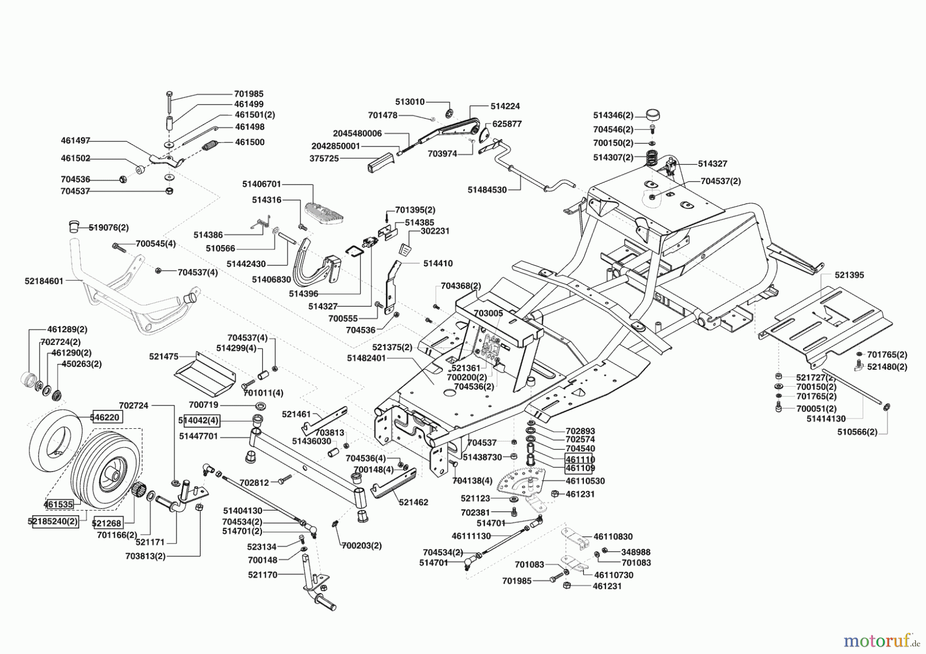  Concord Gartentechnik Rasentraktor T15-102  ab 07/2012 Seite 2