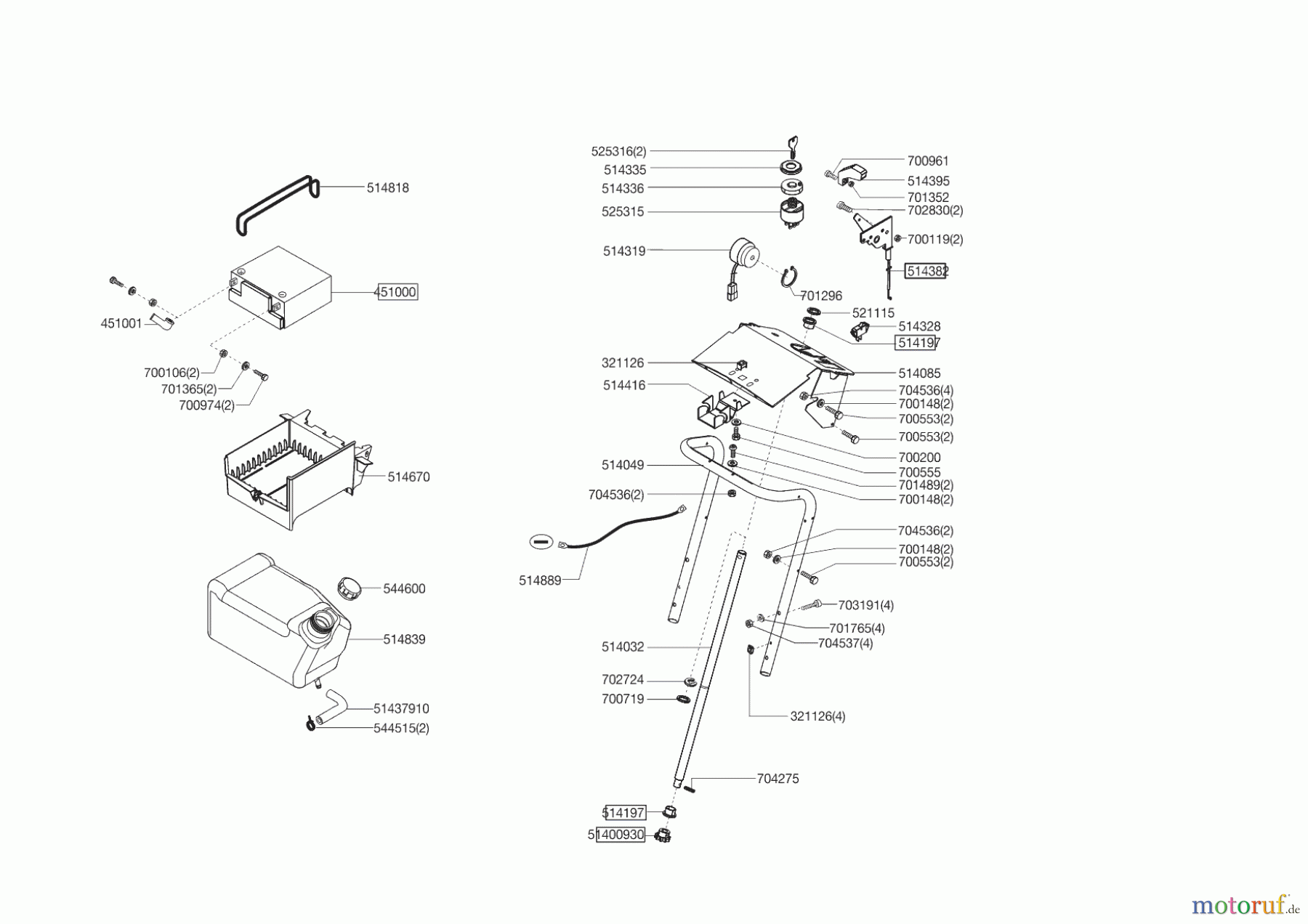AL-KO Gartentechnik Rasentraktor  T15/102 MARINA  ab 07/2012 Seite 6