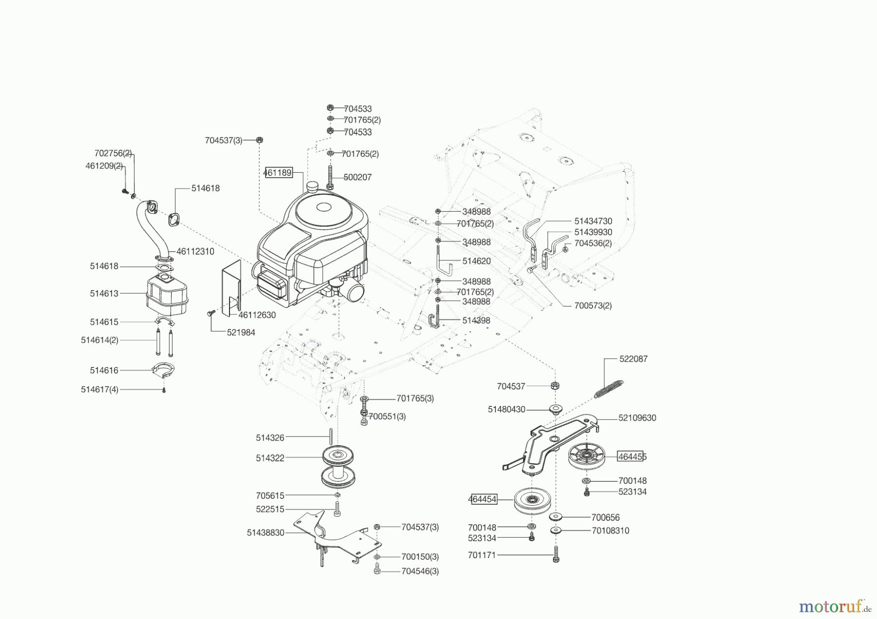  AL-KO Gartentechnik Rasentraktor T 13-74 LUX HVC B+S  ab 07/2012 Seite 4