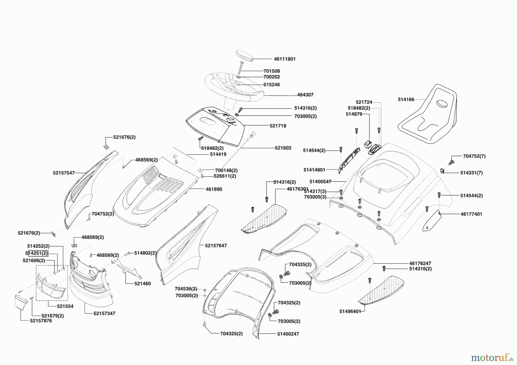 Brill Gartentechnik Rasentraktor Crossover 92-16 H OHV 11/2012 Seite 1