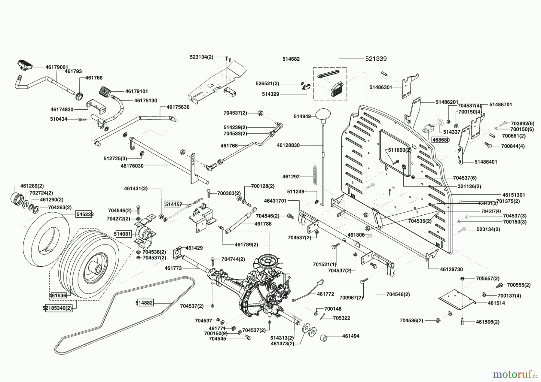  Brill Gartentechnik Rasentraktor Crossover 102-16 H OHV  11/2012 Seite 3