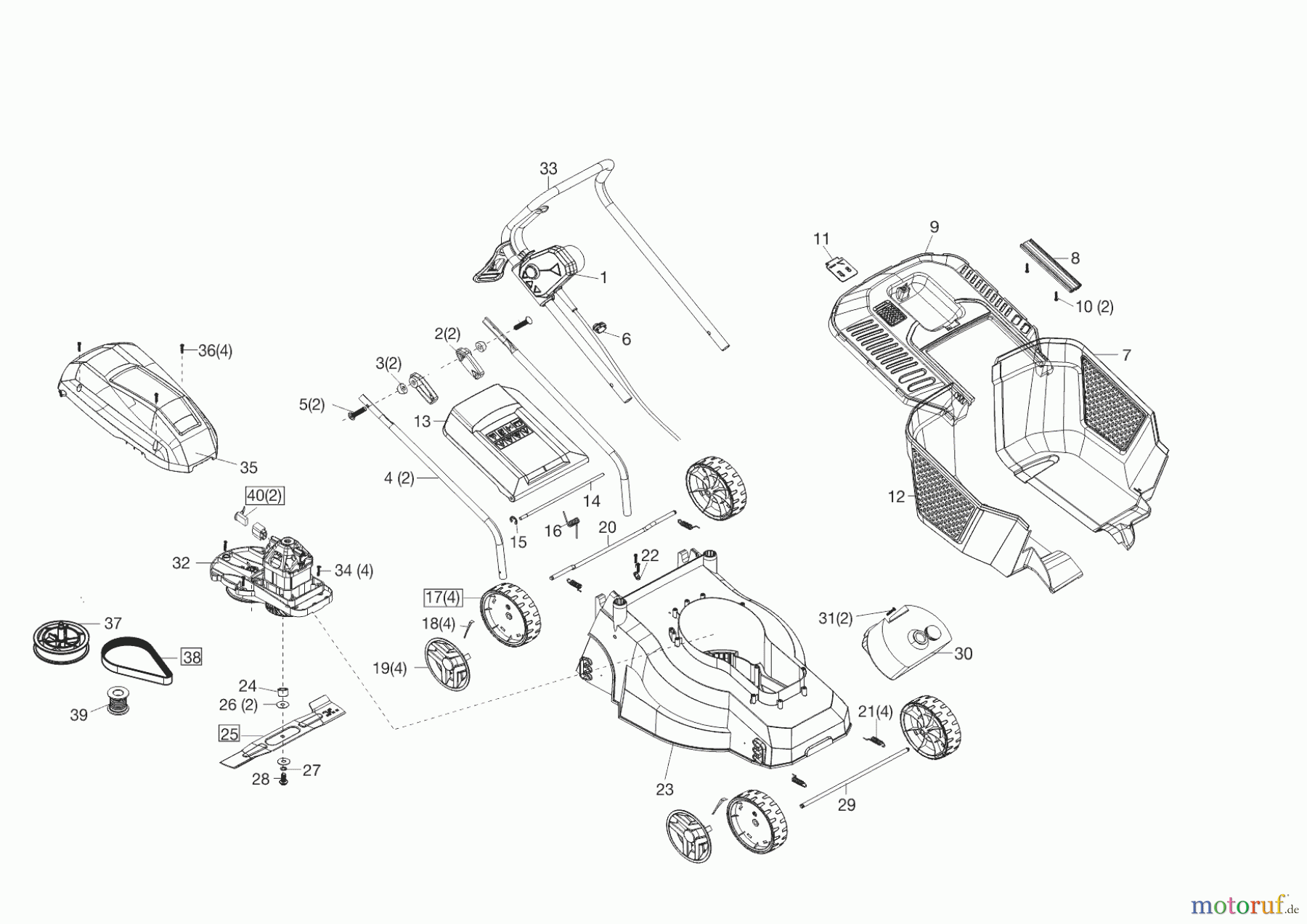  Horcura Gartentechnik Elektrorasenmäher XS1   01/2013 Seite 1