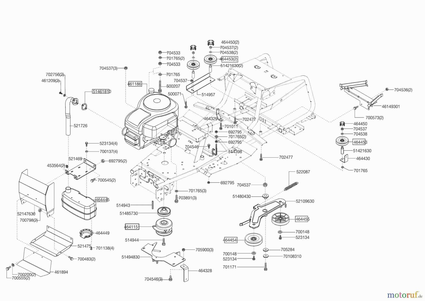 Powerline Gartentechnik Rasentraktor T 15-102 HDS BIO-COMBI 01/2013 Seite 4