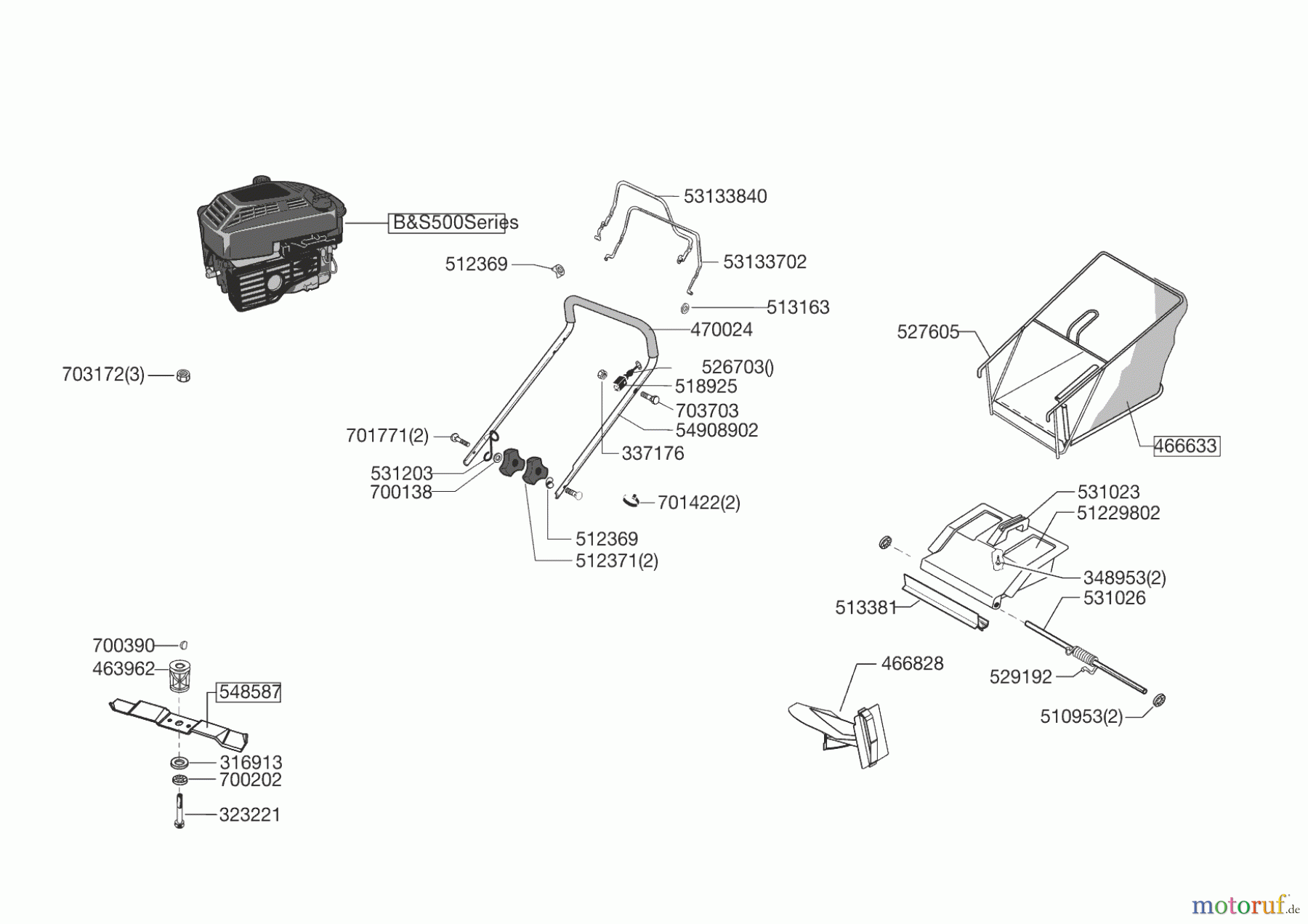 AL-KO Gartentechnik Benzinrasenmäher HW 47 BR 01/2013 Seite 1