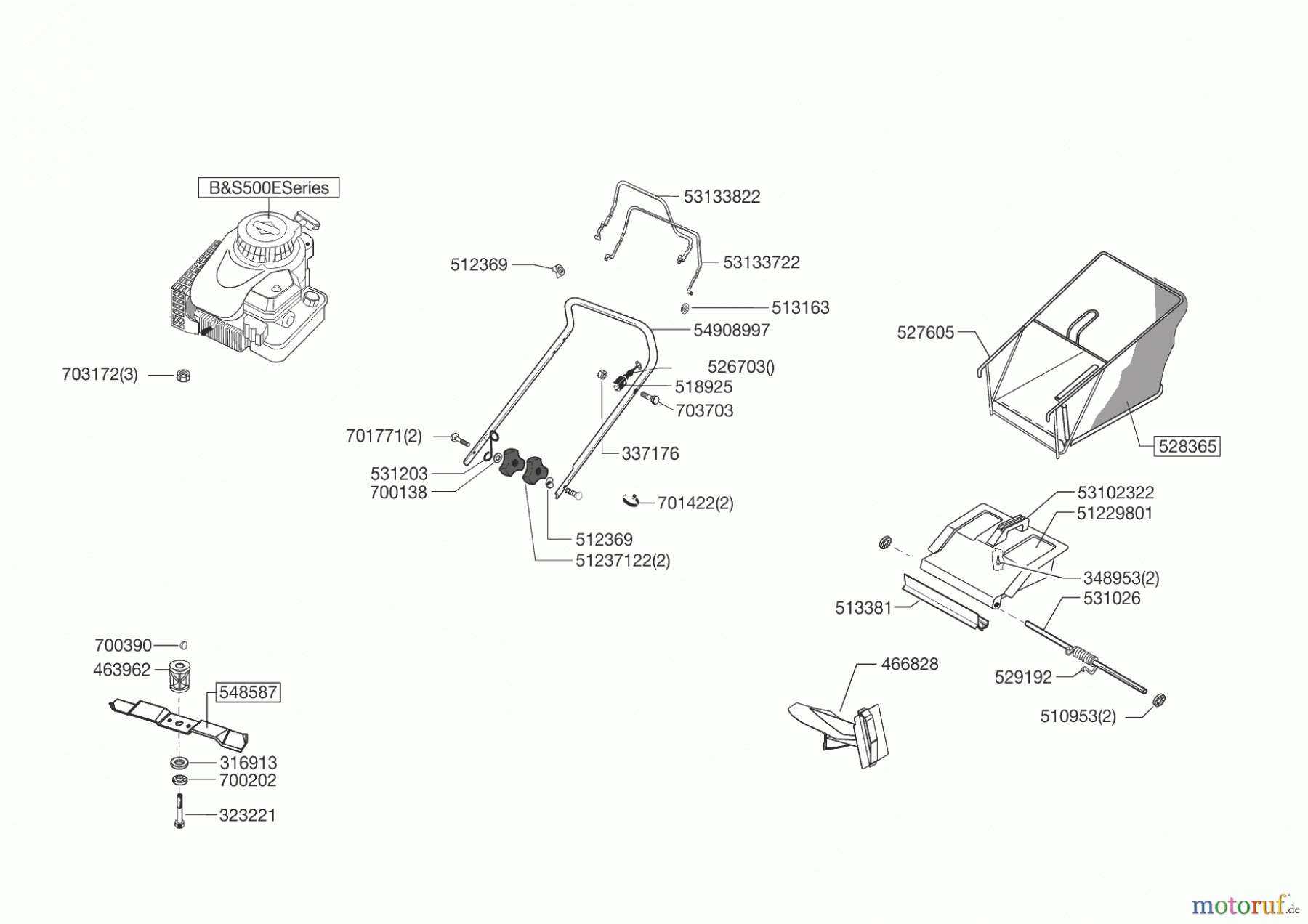  AL-KO Gartentechnik Benzinrasenmäher VALGARDEN CROSS 482 AB5  02/2013 - 12/2014 Seite 1