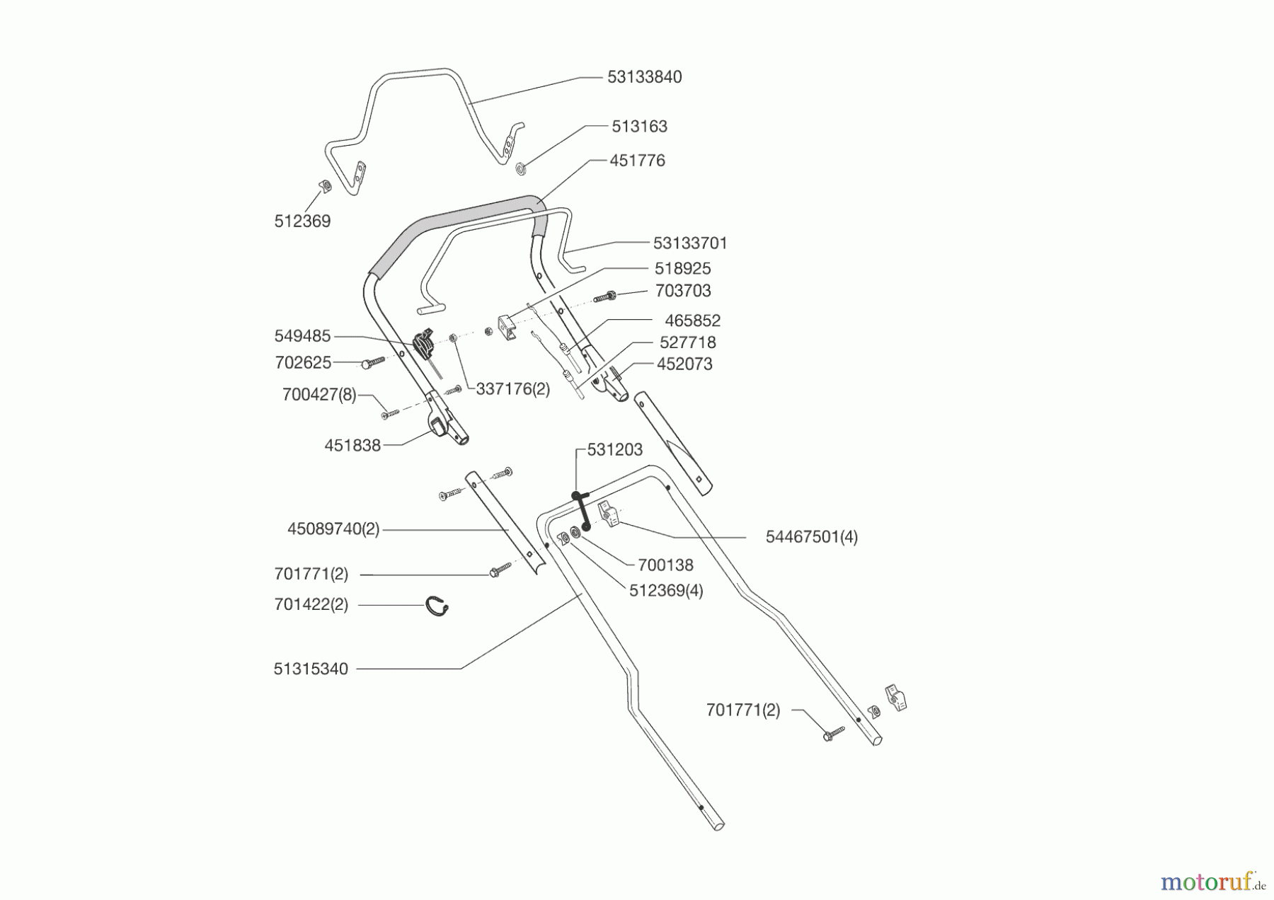  AL-KO Gartentechnik Benzinrasenmäher SILVER 5300 BR HW  05/2013 - 11/2014 Seite 1