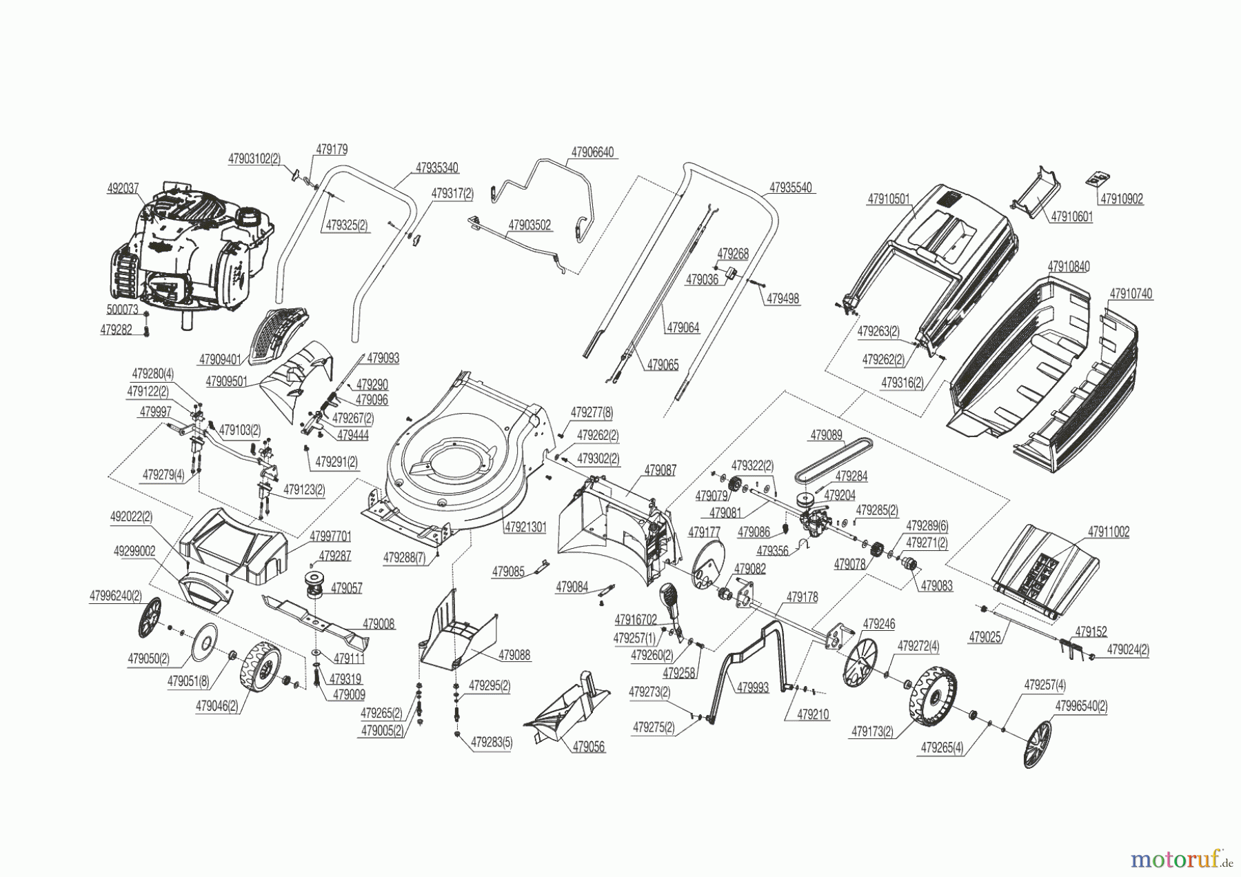  AL-KO Gartentechnik Benzinrasenmäher Classic 4.64 SP-B Plus  10/2013 Seite 1