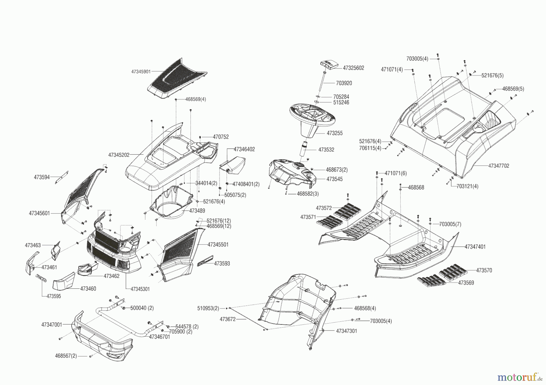 Powerline Gartentechnik Rasentraktor T 18-95.4 HD 12/2013 - 09/2014 Seite 1
