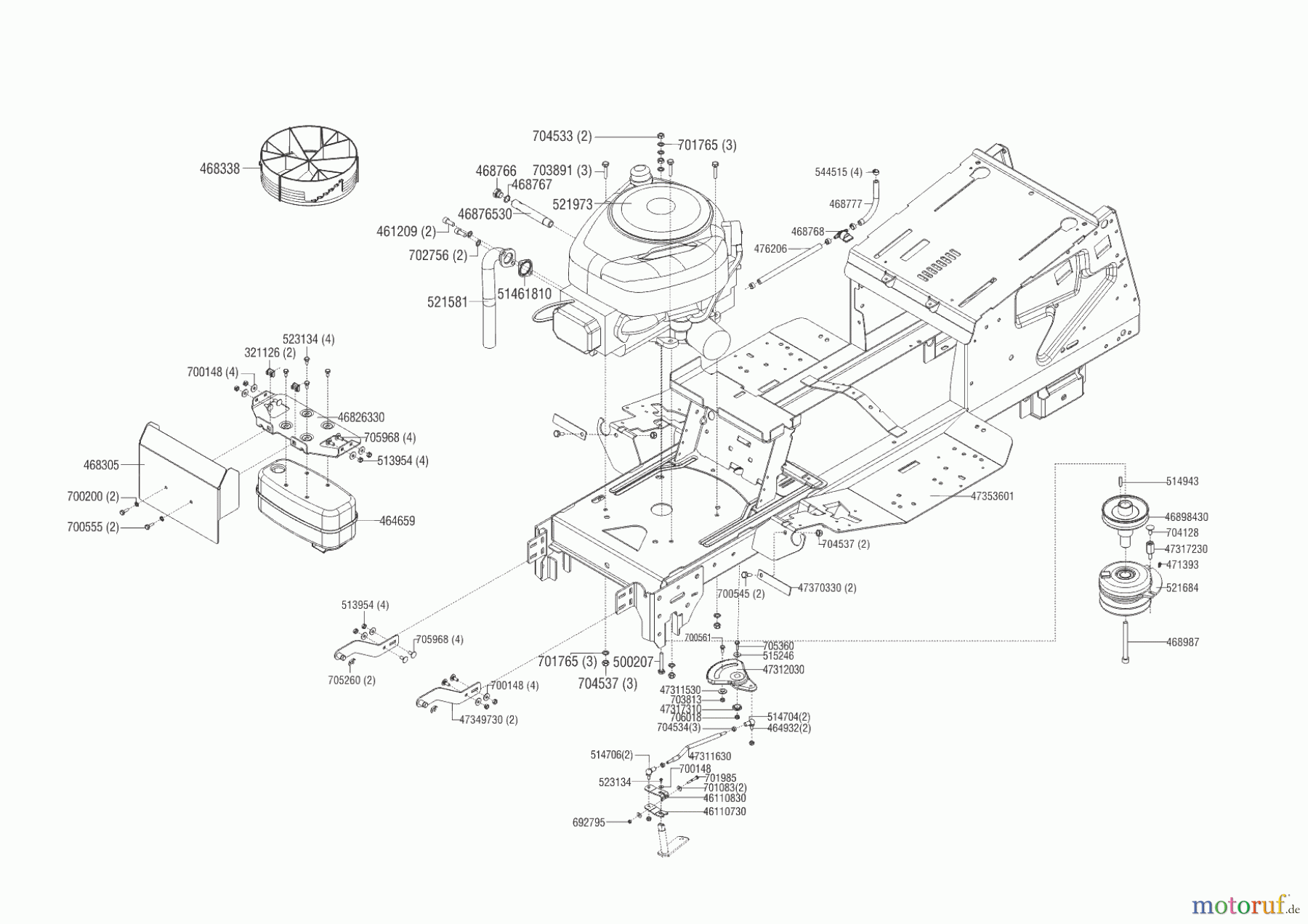 Powerline Gartentechnik Rasentraktor T 18-95.4 HD 12/2013 - 09/2014 Seite 2