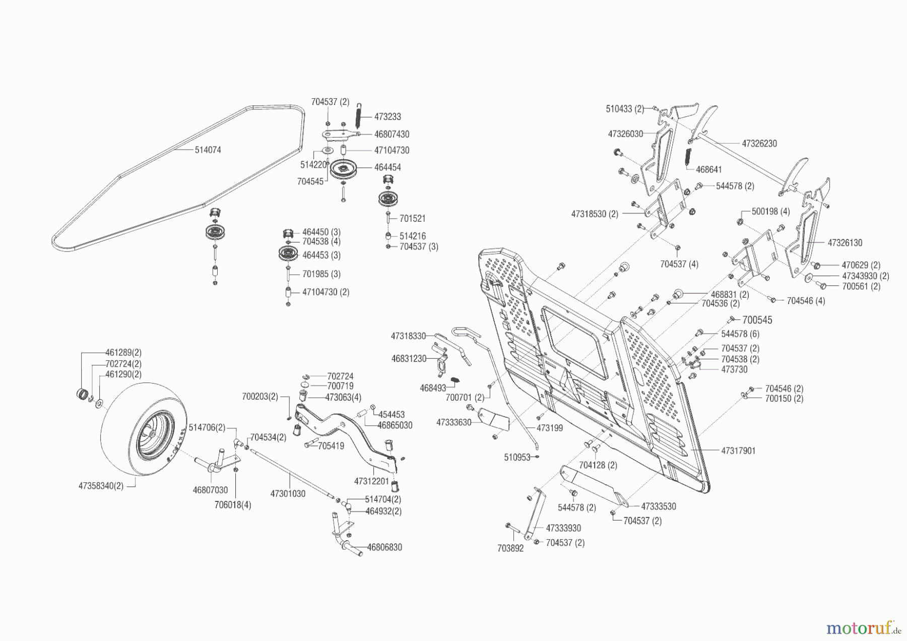 Powerline Gartentechnik Rasentraktor T 18-95.4 HD 12/2013 - 09/2014 Seite 3