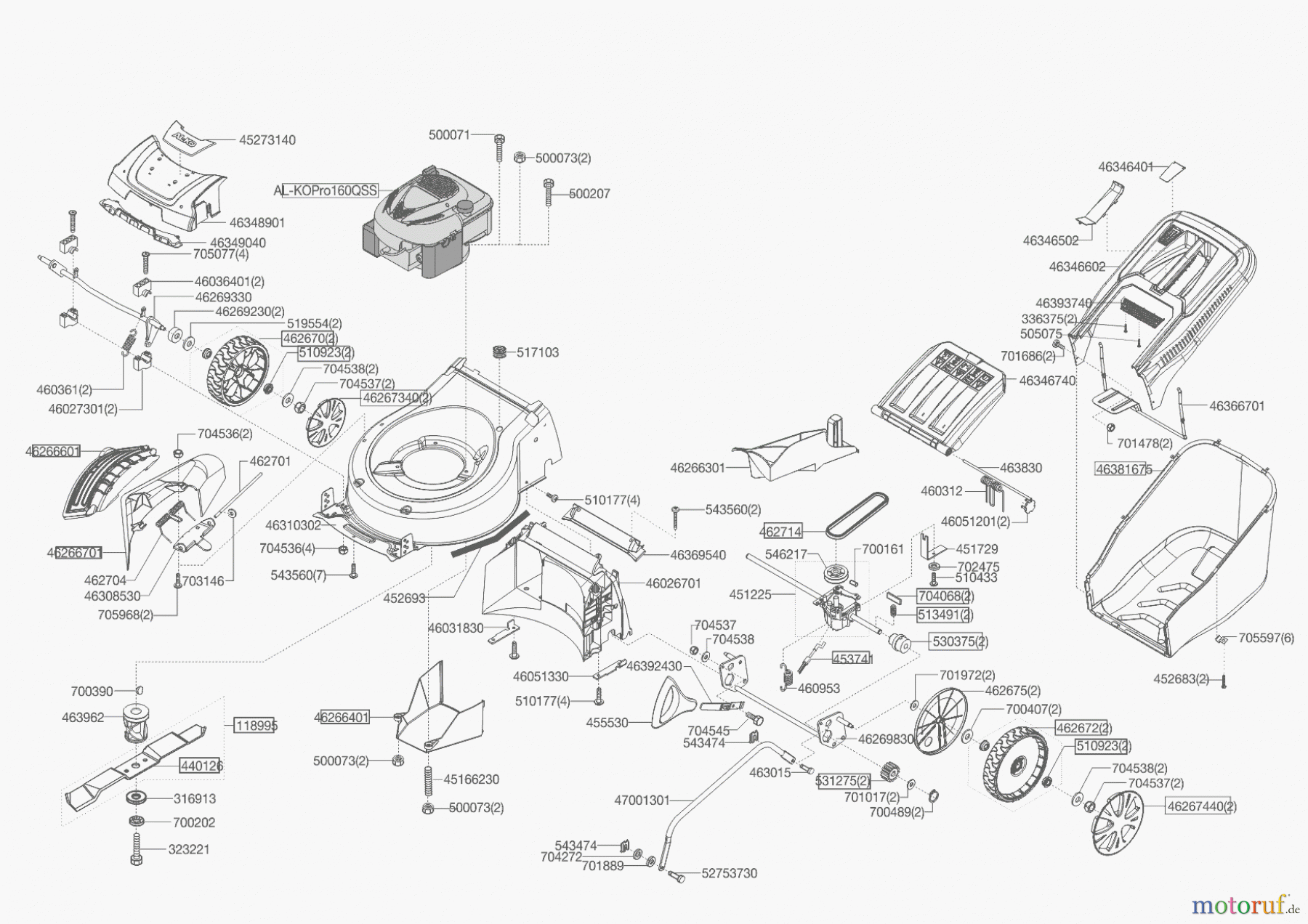 Powerline Gartentechnik Benzinrasenmäher 5204 SP-A Selection 12/2013 Seite 1