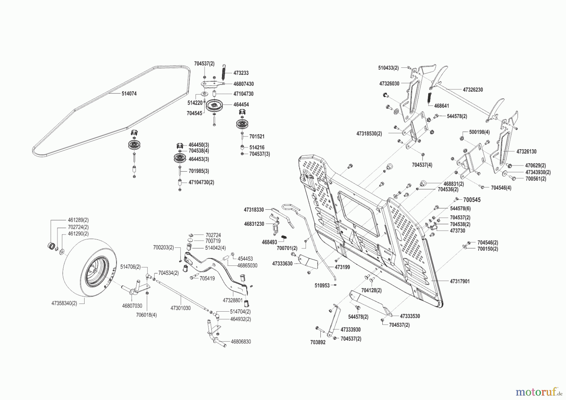 Brill Gartentechnik Rasentraktor 95-16 H CROSSOVER 12/2013 - 09/2014 Seite 3