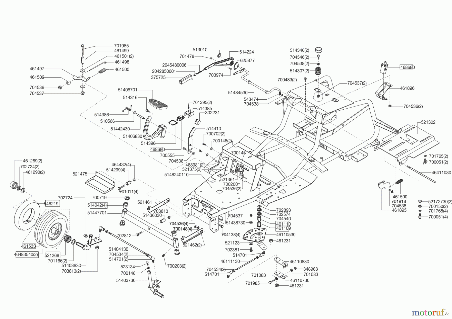 Powerline Gartentechnik Rasentraktor T 16-92 HD-H Edition 12/2013 Seite 2