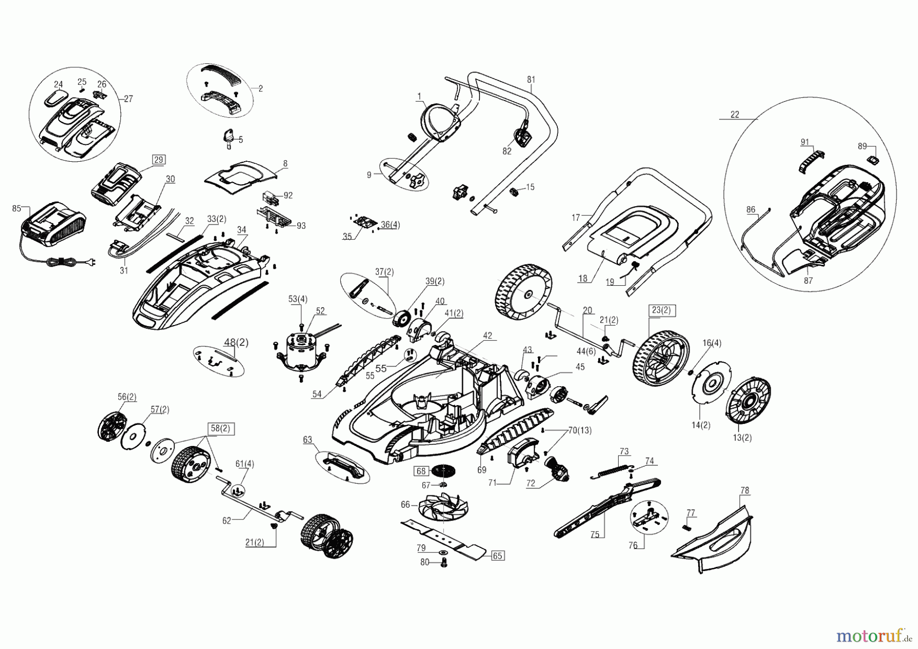  AL-KO Gartentechnik Akkurasenmäher 38.4 LI COMFORT + 2 AKKU  01/2014 Seite 1