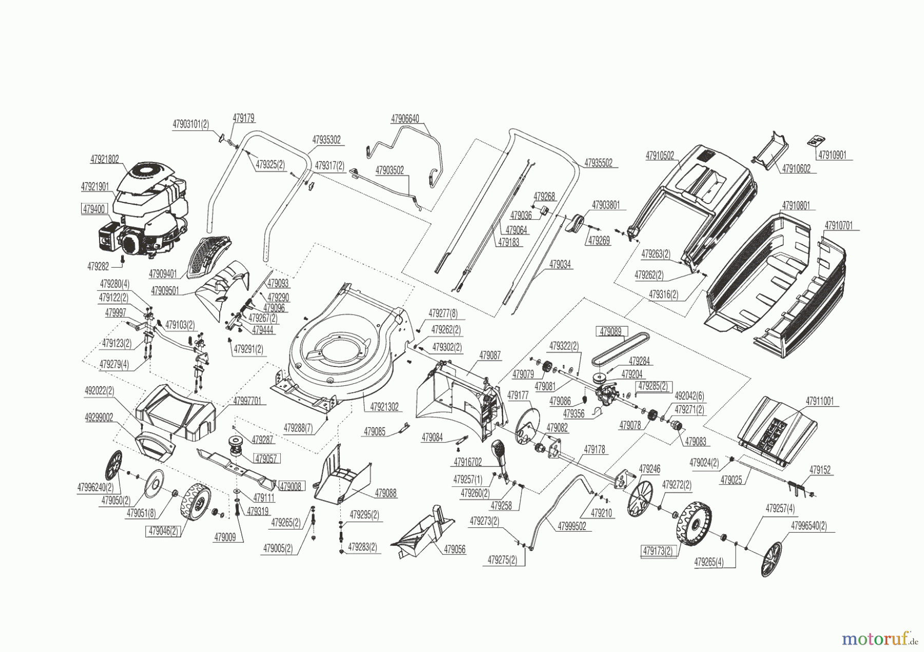  AL-KO Gartentechnik Benzinrasenmäher  4.64 SP-S + GUDENAA  01/2014 Seite 1