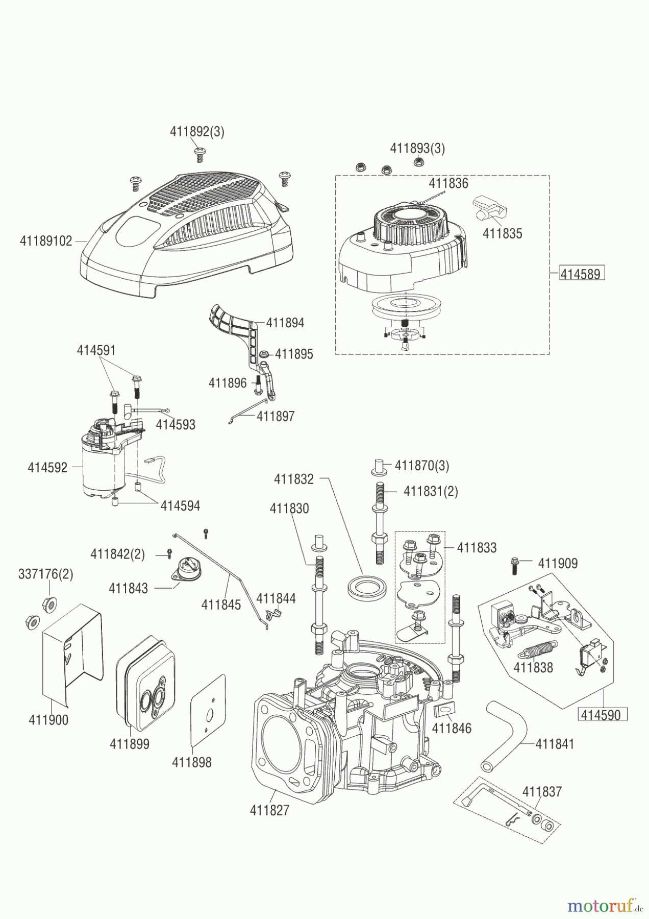 AL-KO Gartentechnik Benzinmotoren B-MOTOR PRO 160 QSS+E LC1P65FA 01/2014 Seite 1